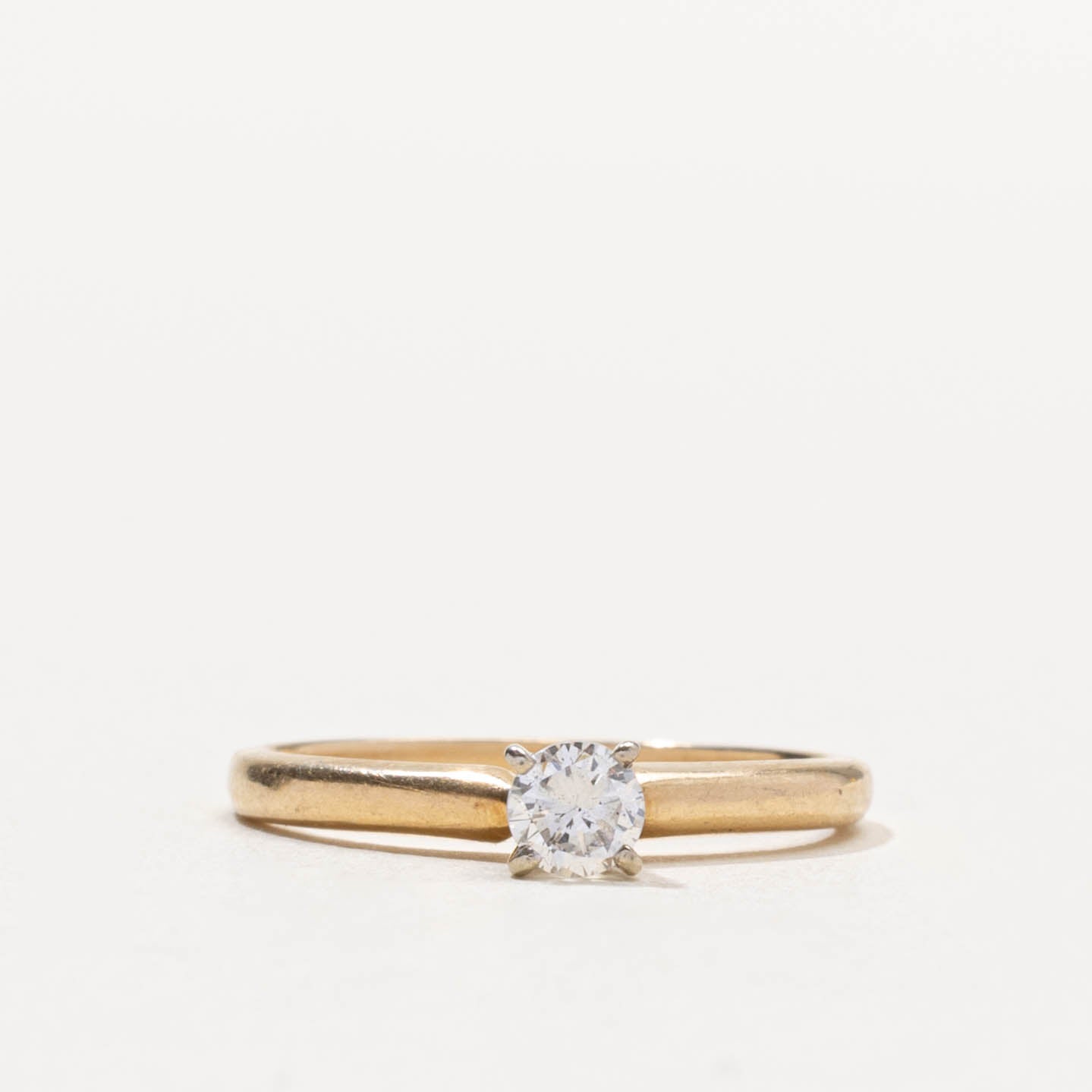 14k Solitaire Diamond Engagement Ring | 0.21ct | SZ 5