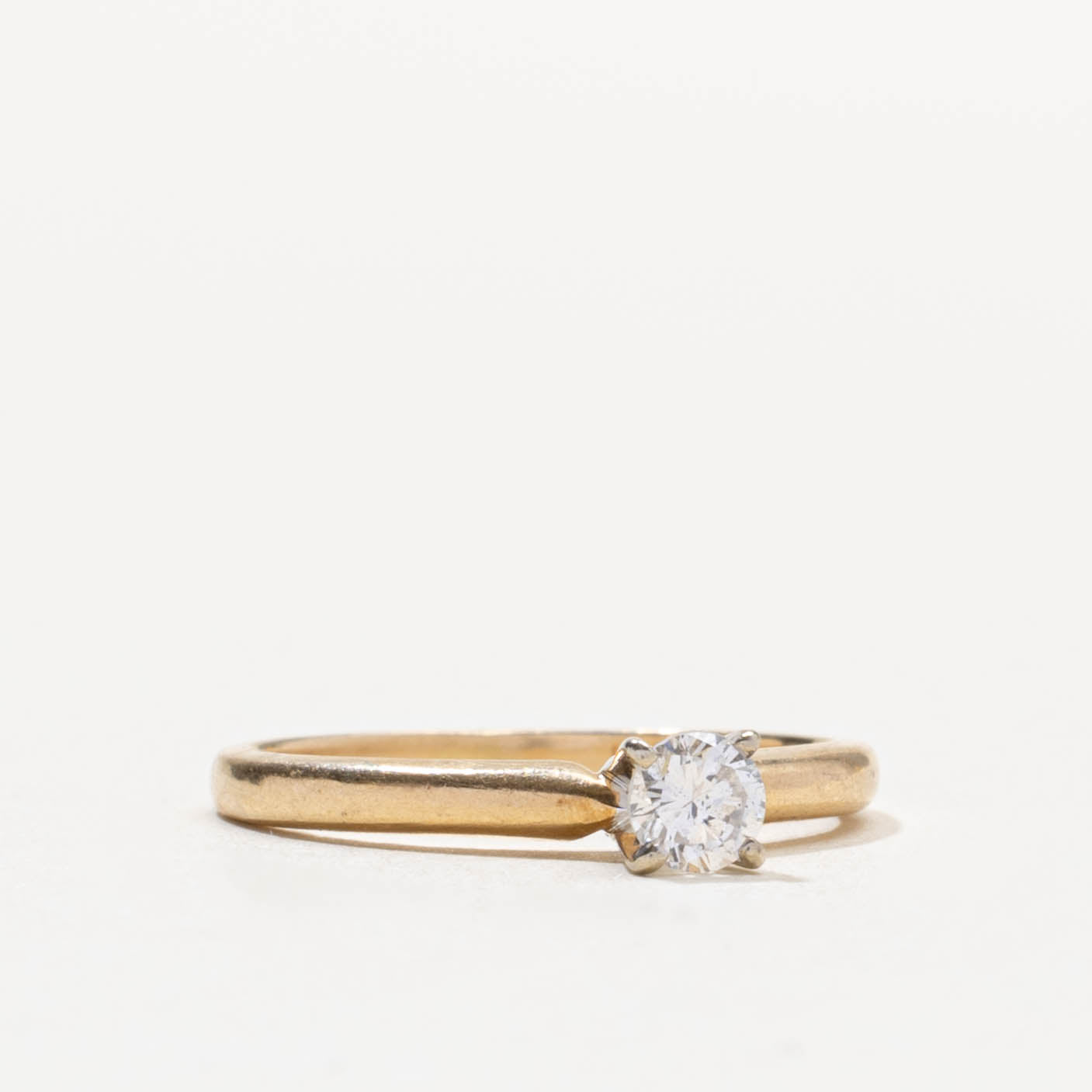 14k Solitaire Diamond Engagement Ring | 0.21ct | SZ 5