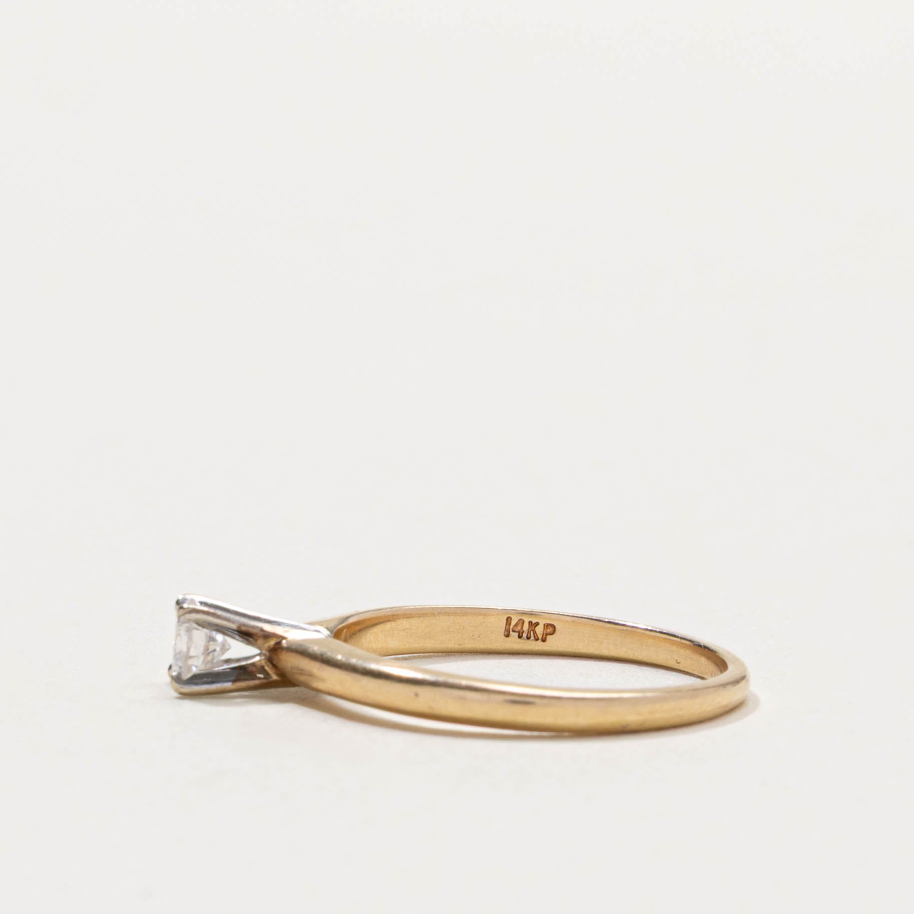 14k Solitaire Diamond Engagement Ring | 0.21ct | SZ 5