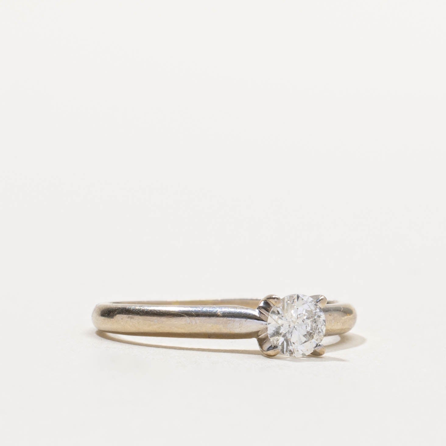 14k Solitaire Diamond Engagement Ring | 0.34ct I1 H/I | SZ 6