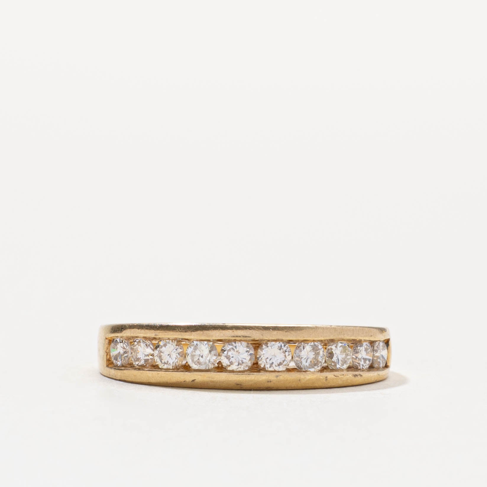 14k Semi-Eternity Diamond Channel Set Ring | 0.50ctw | SZ 6