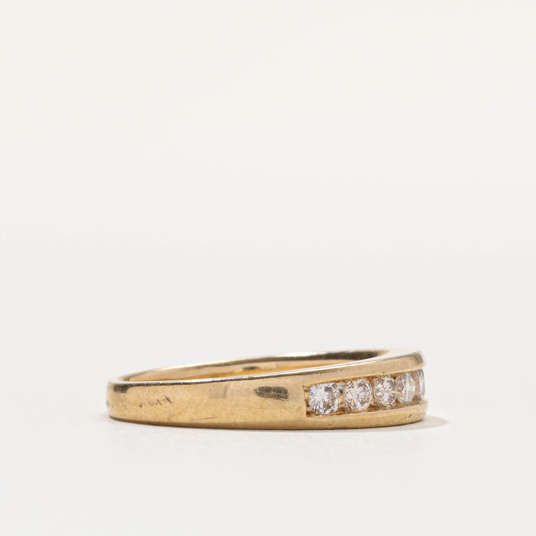 14k Semi-Eternity Diamond Channel Set Ring | 0.50ctw | SZ 6