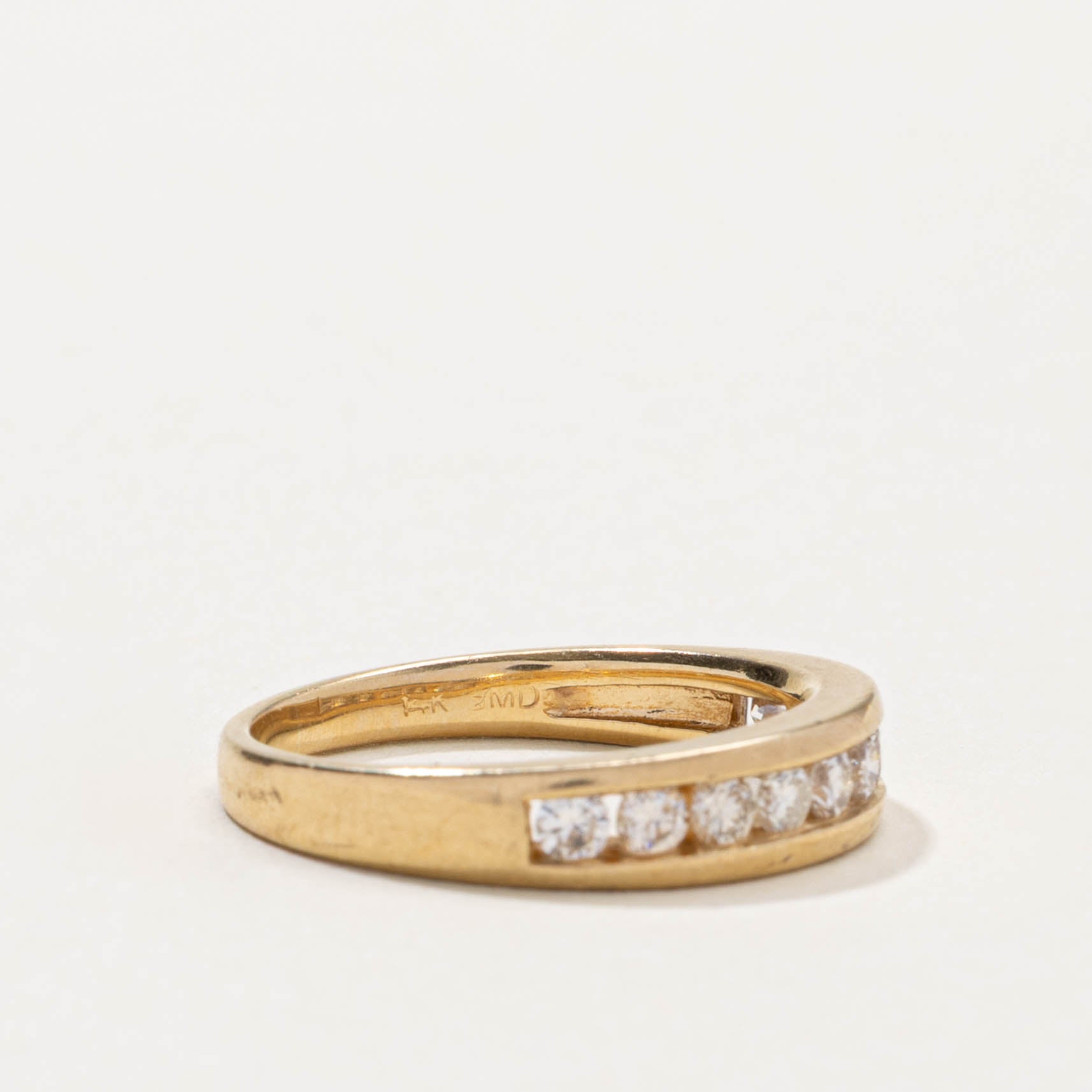 14k Semi-Eternity Diamond Channel Set Ring | 0.50ctw | SZ 6