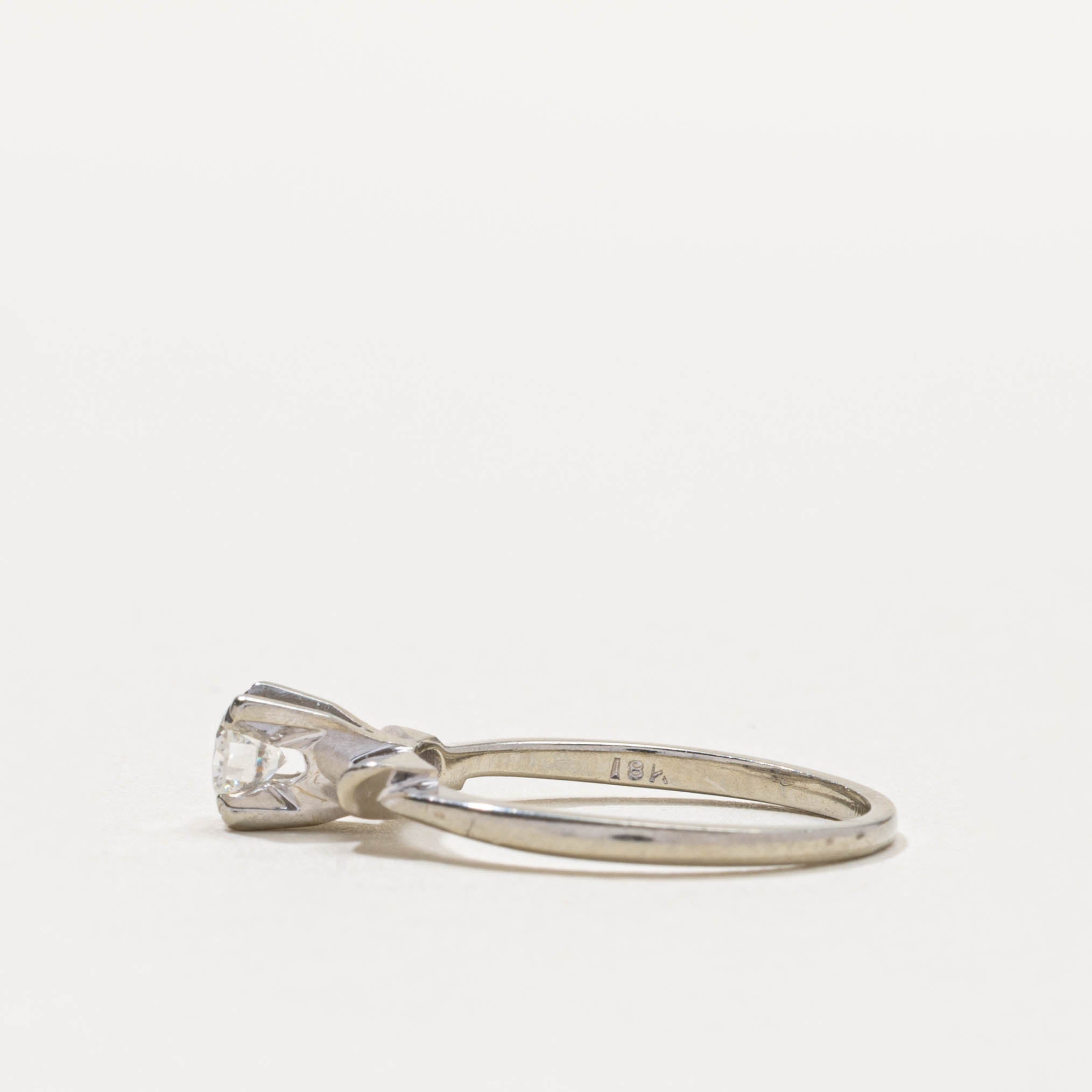 18k Solitaire Diamond Engagement Ring | 0.28ct VS1 H/I | SZ 5.75