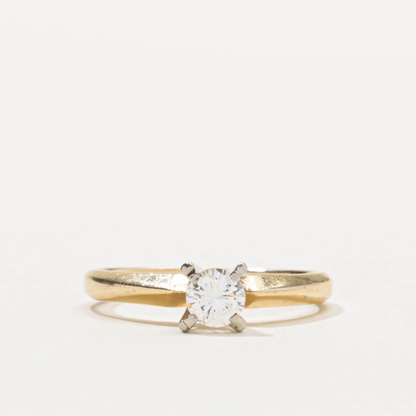 14k Solitaire Diamond Engagement Ring | 0.30ct VS2 H/I | SZ 5.75