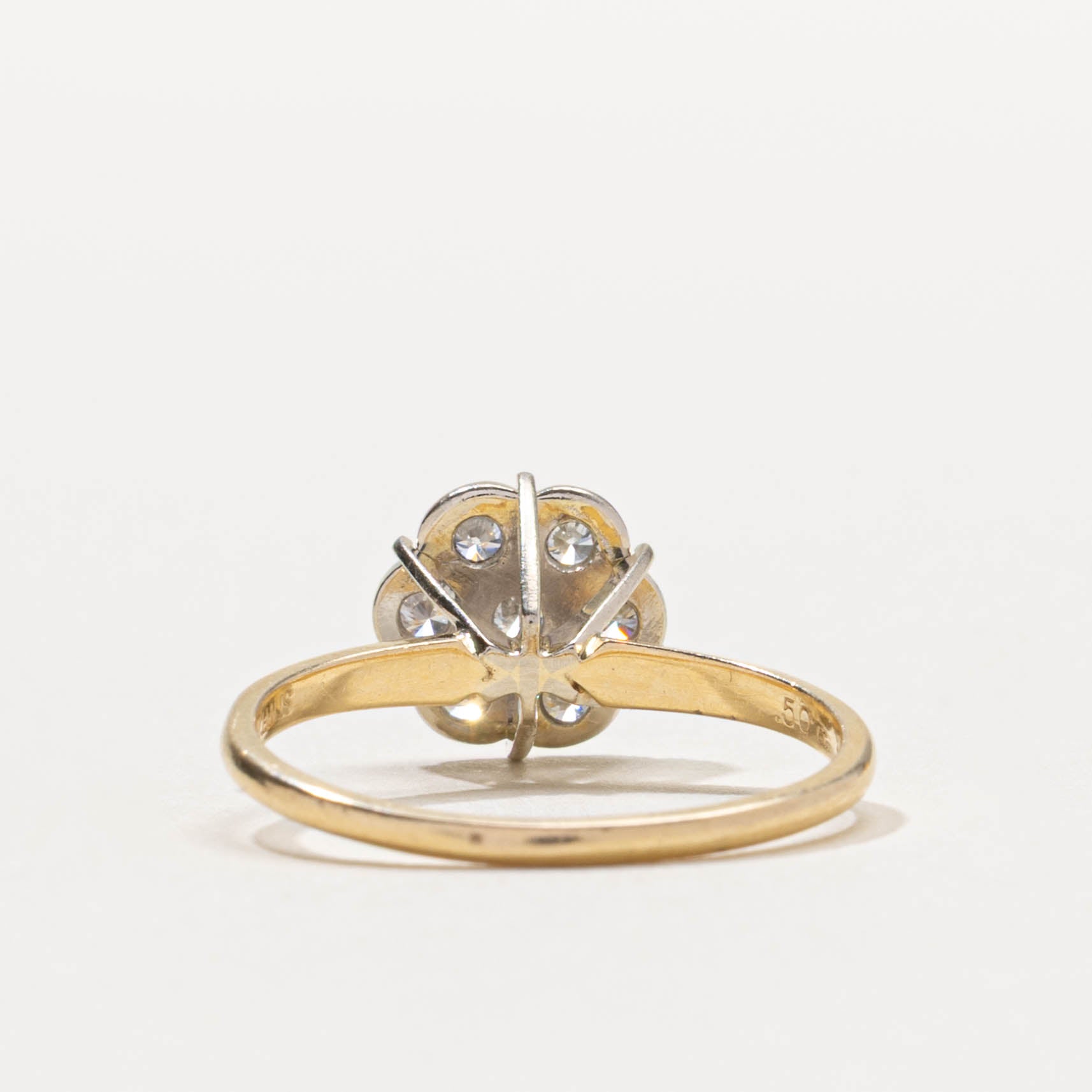 14k Diamond Daisy Cluster Ring | 0.50ctw | SZ 7.5