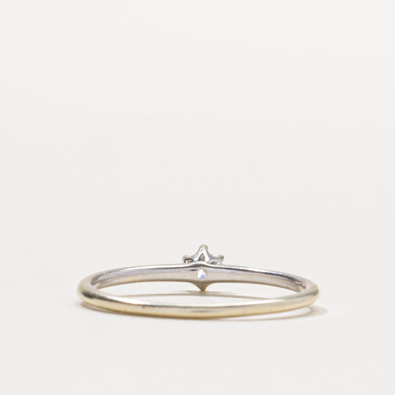 10k Six-Prong Diamond Thin Ring | 0.12ct | SZ 6.5