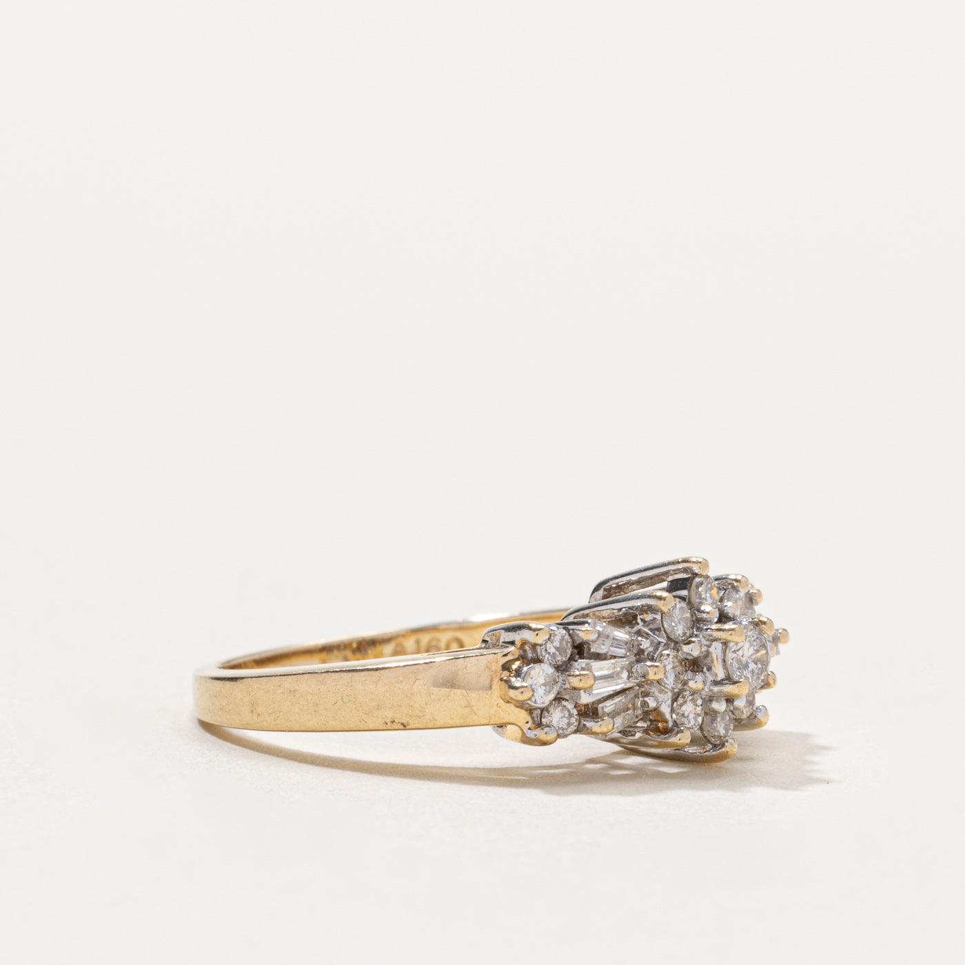 14k Diamond Cluster Ring | 0.40ctw | SZ 7