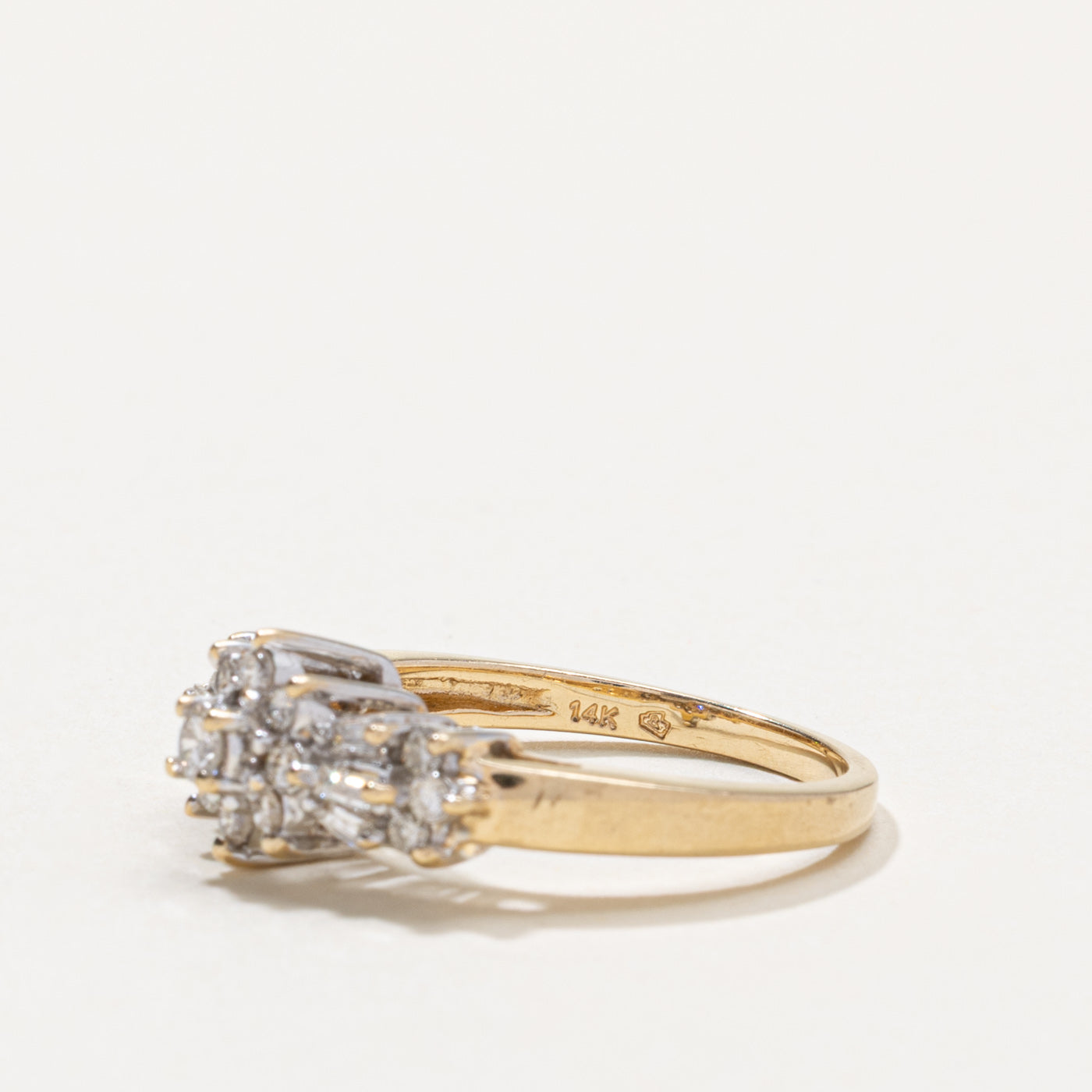 14k Diamond Cluster Ring | 0.40ctw | SZ 7
