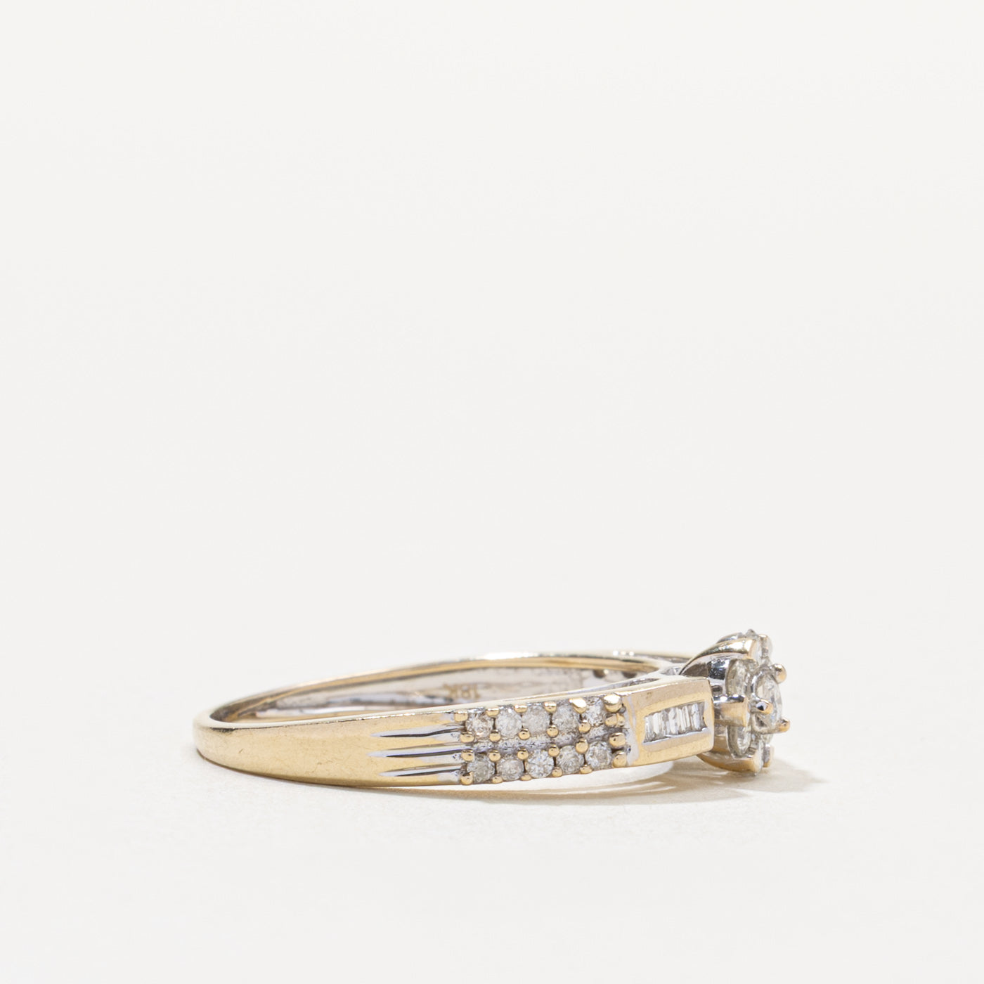 18k Diamond Daisy Cluster Ring | 0.26ctw | SZ 7.75