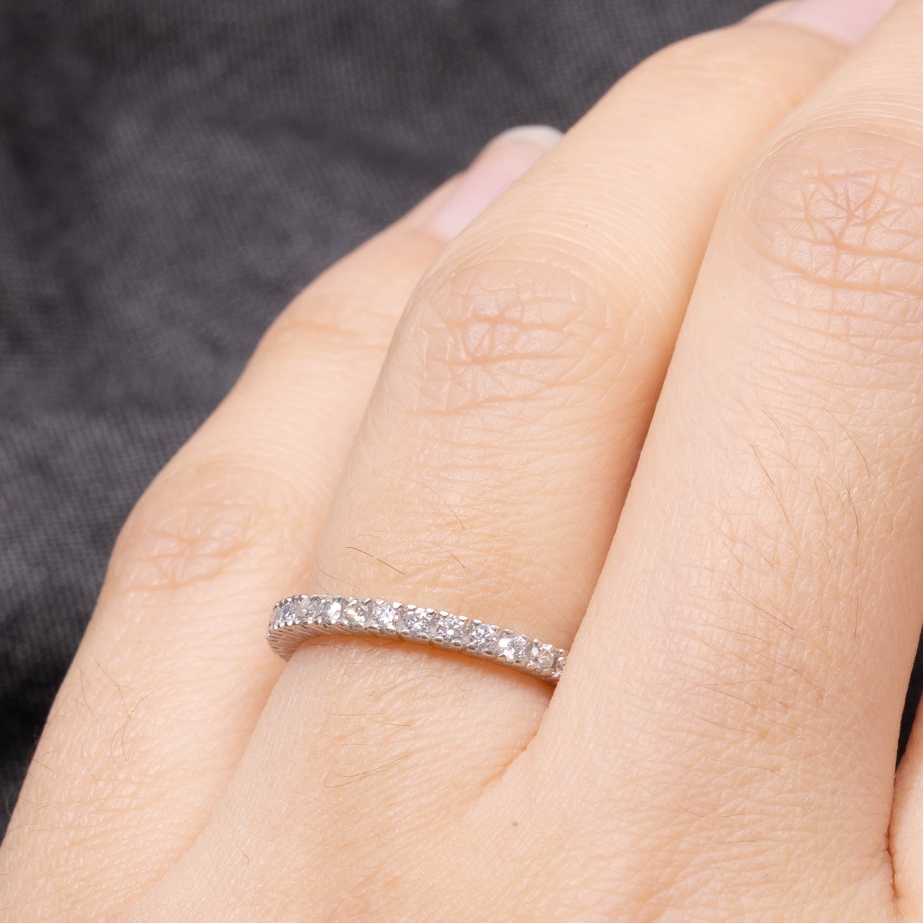 14k Semi-Eternity Diamond Band | 0.27ctw | 2mm | SZ 5