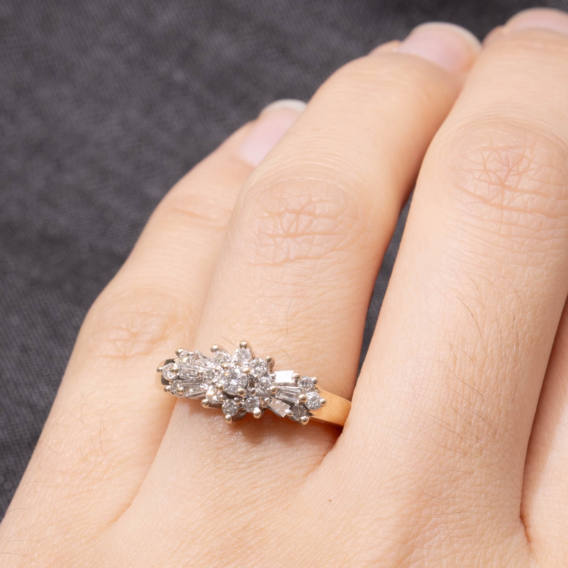 14k Diamond Cluster Ring | 0.40ctw | SZ 7