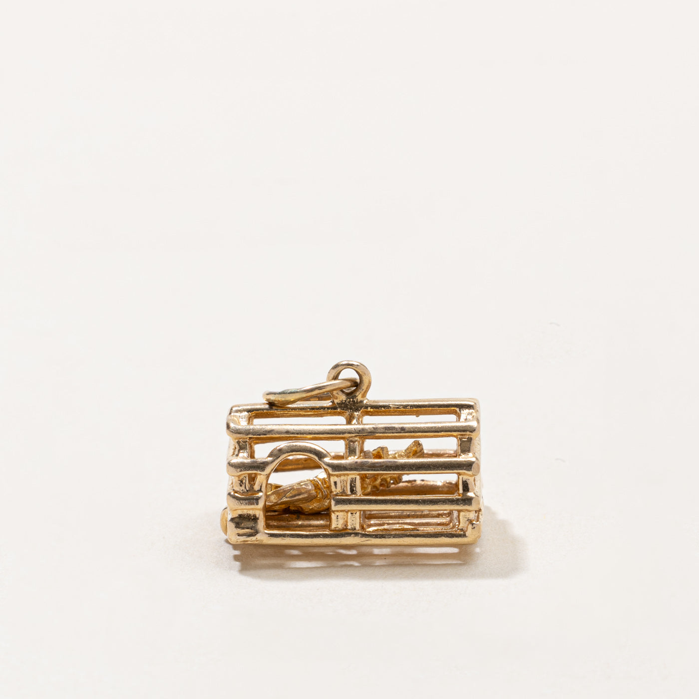 10k Caged Lobster Charm