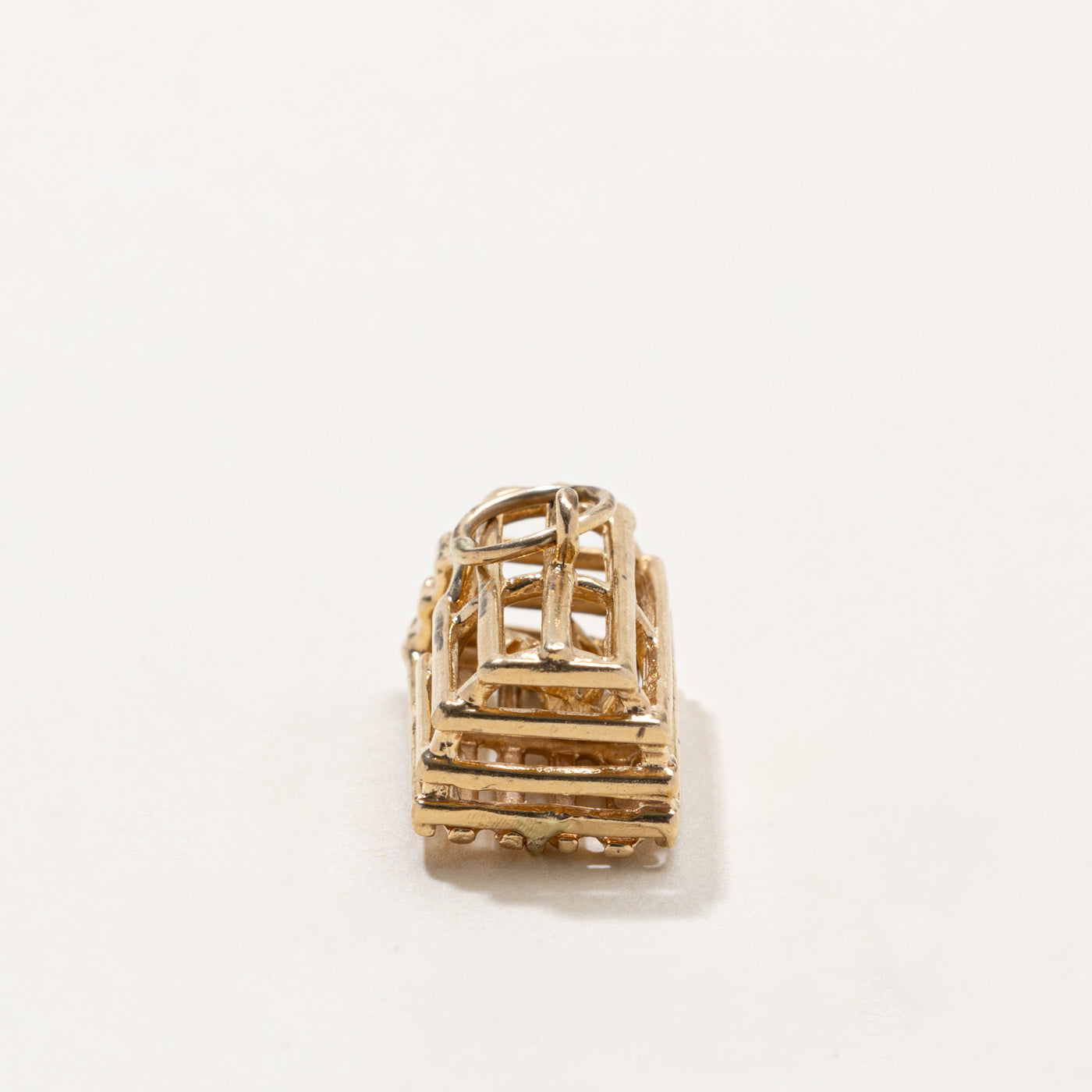 10k Caged Lobster Charm