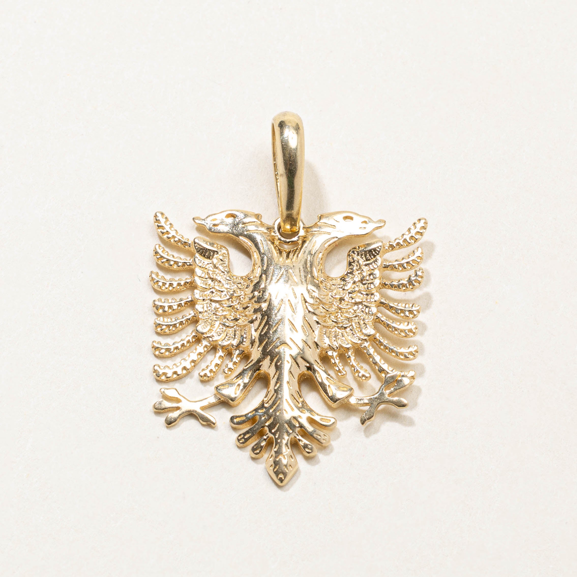 14k Double-Headed Eagle Pendant