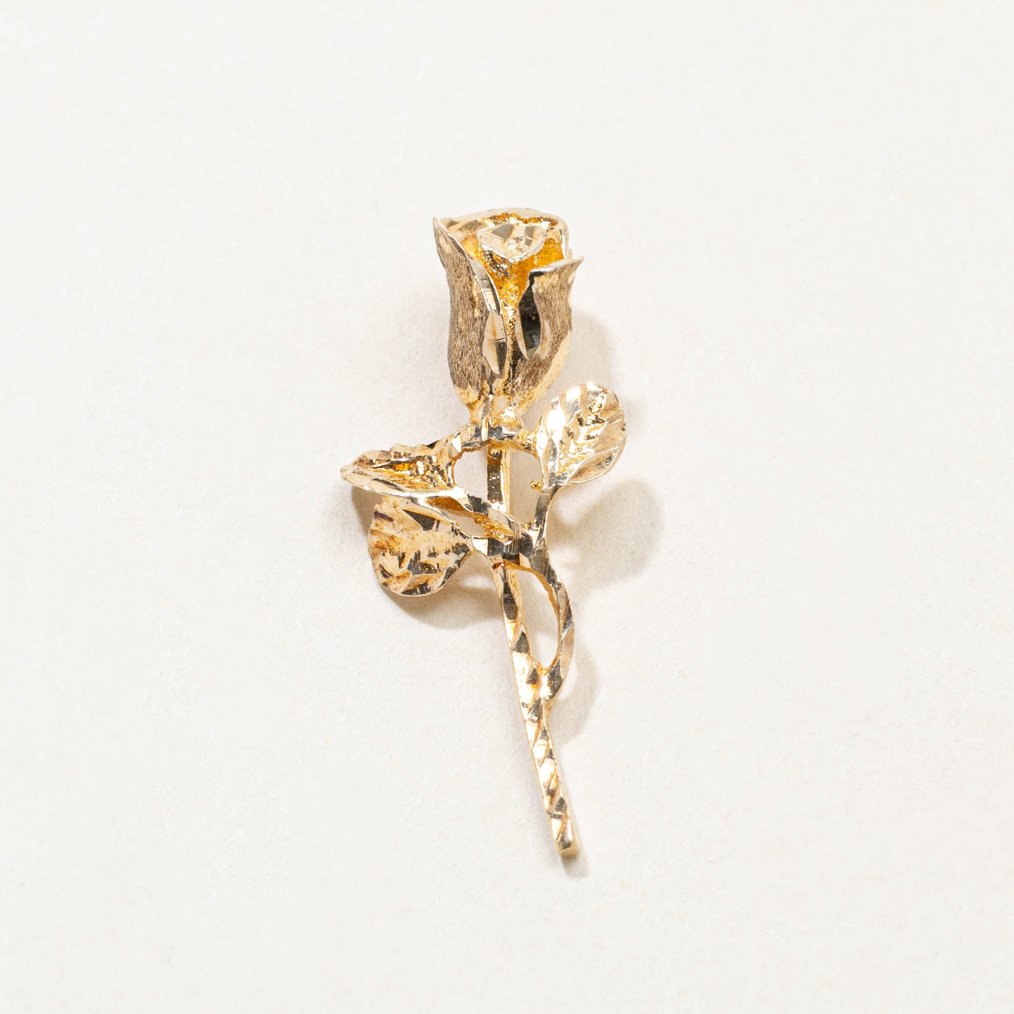 10k Rose Pendant
