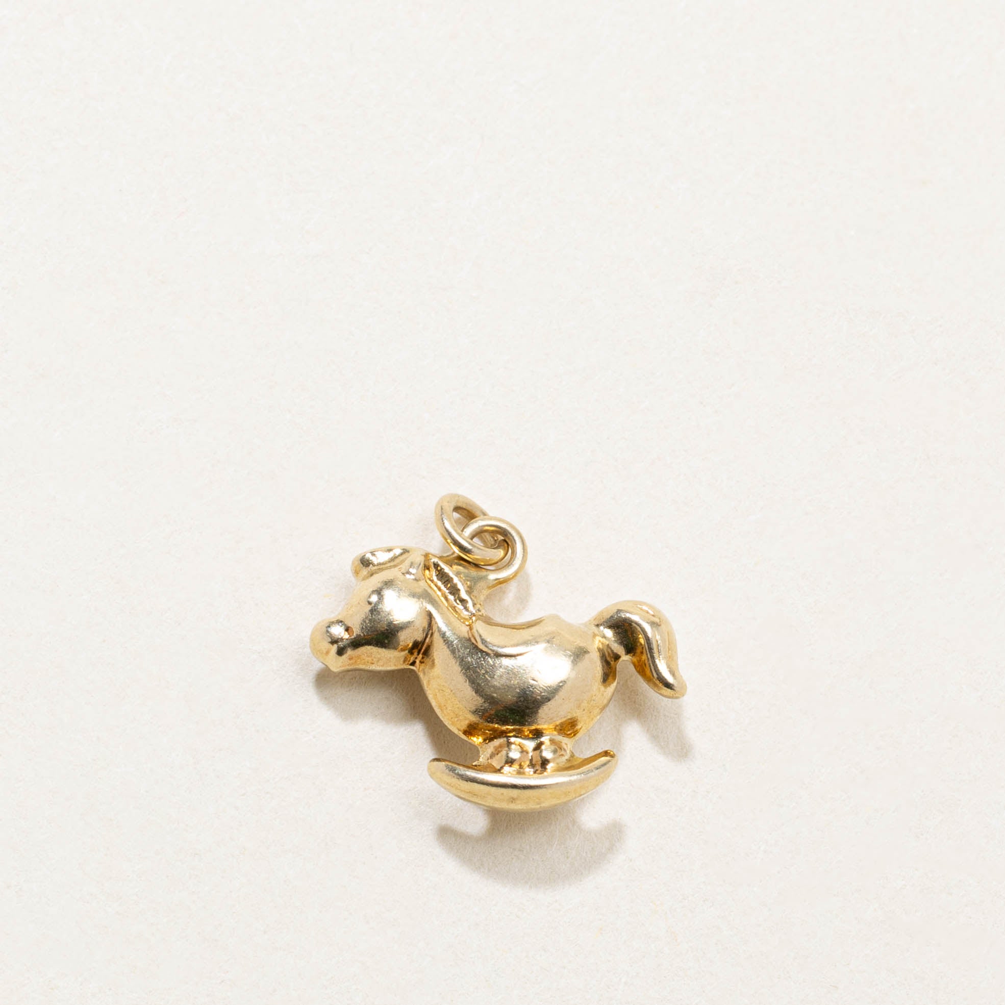 14k Rocking Horse Charm