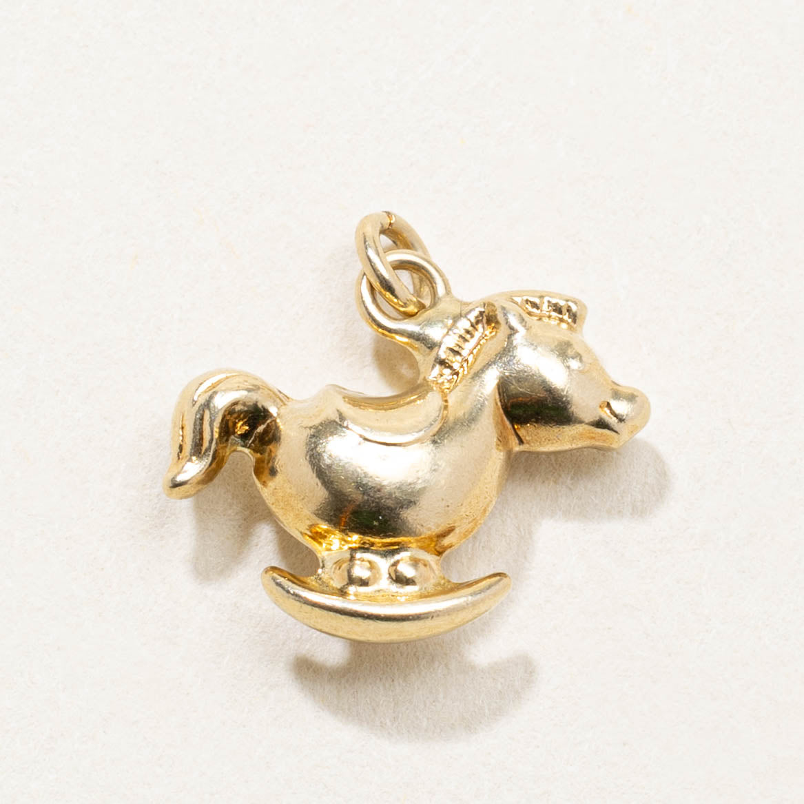 14k Rocking Horse Charm