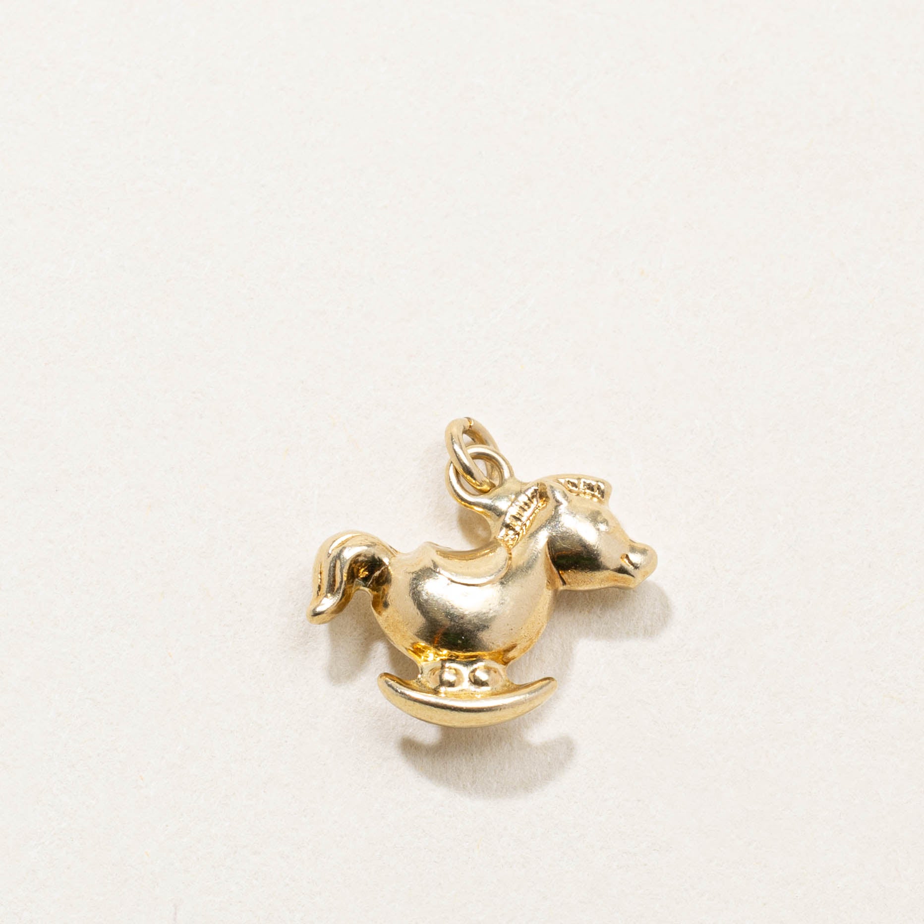 14k Rocking Horse Charm