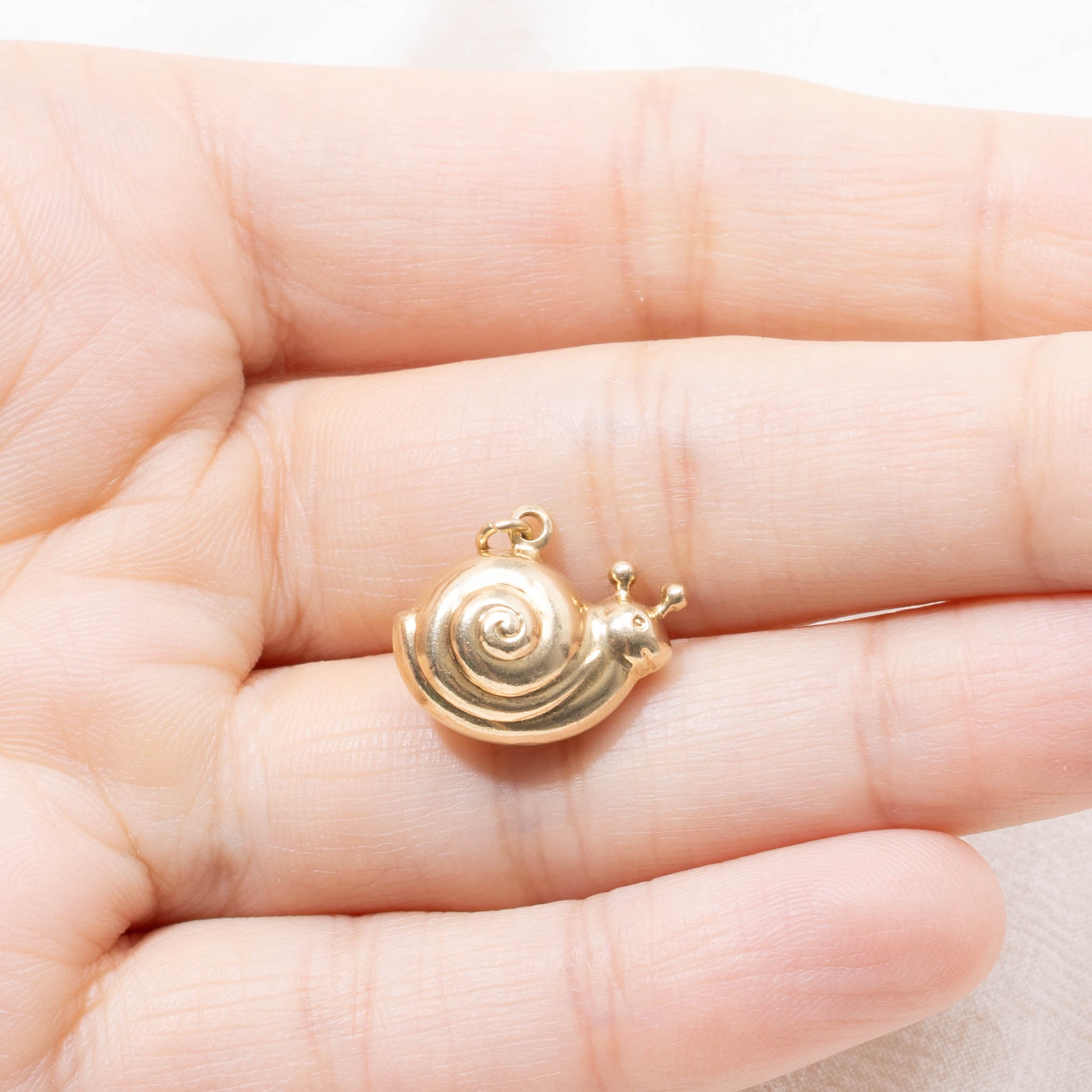 14k Snail Charm