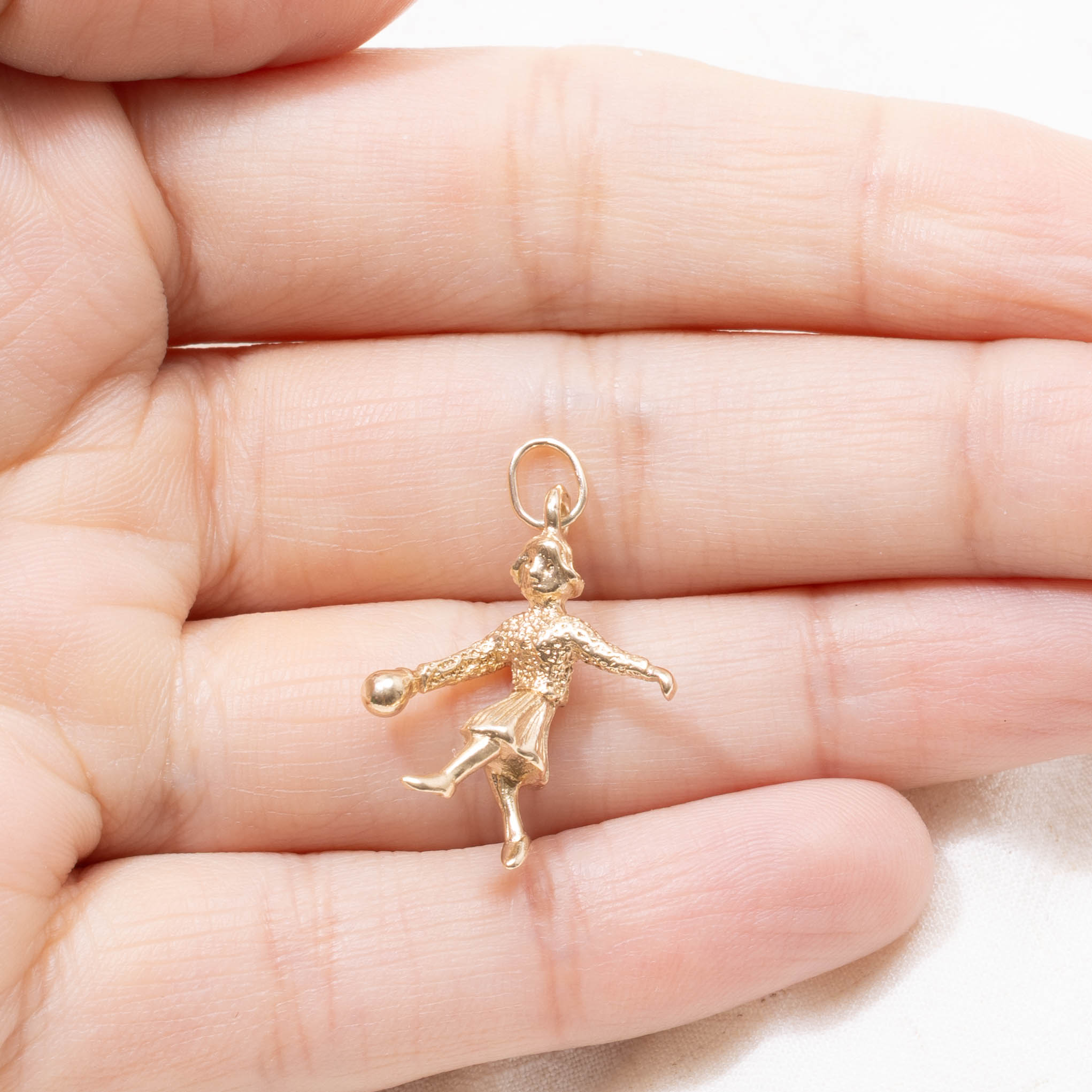 10k Dancing Figure Charm
