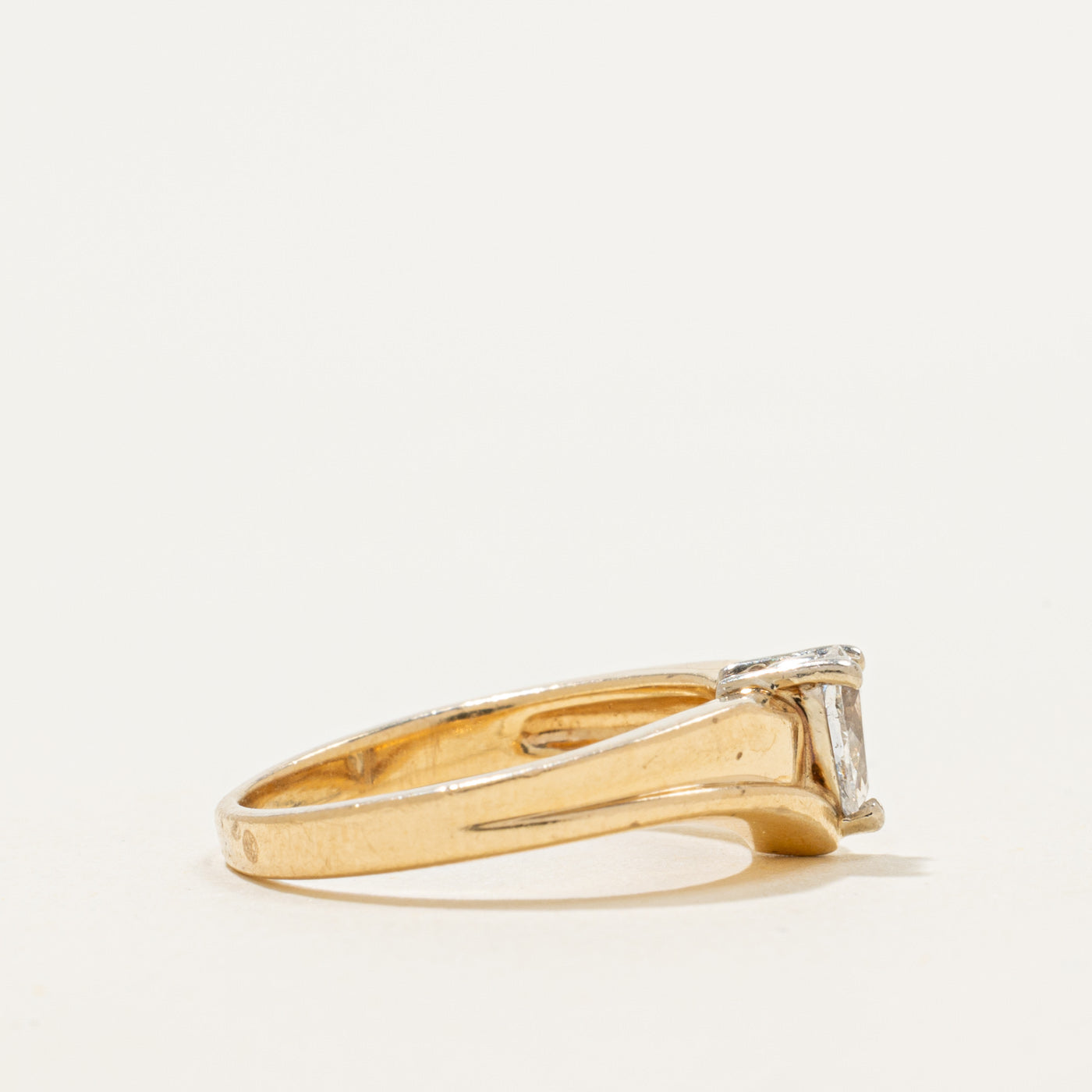 14k Pear Cut Diamond Chevron Ring | 0.30ct | SZ 5.5