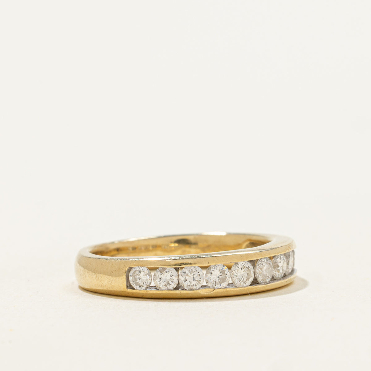 14k Channel Set Semi Eternity Diamond Band | 0.45ctw | 4.05mm | SZ 5.75