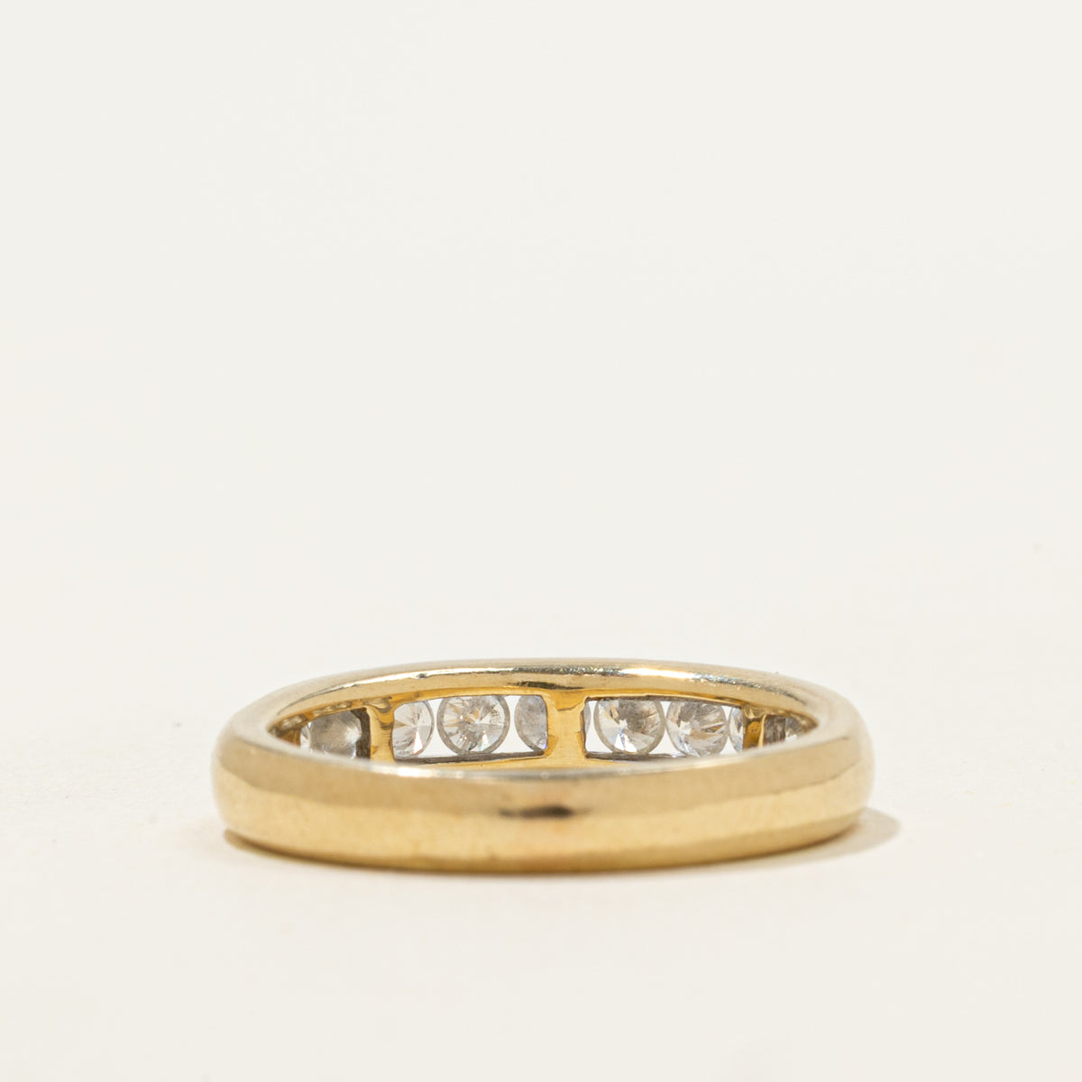 14k Channel Set Semi Eternity Diamond Band | 0.45ctw | 4.05mm | SZ 5.75