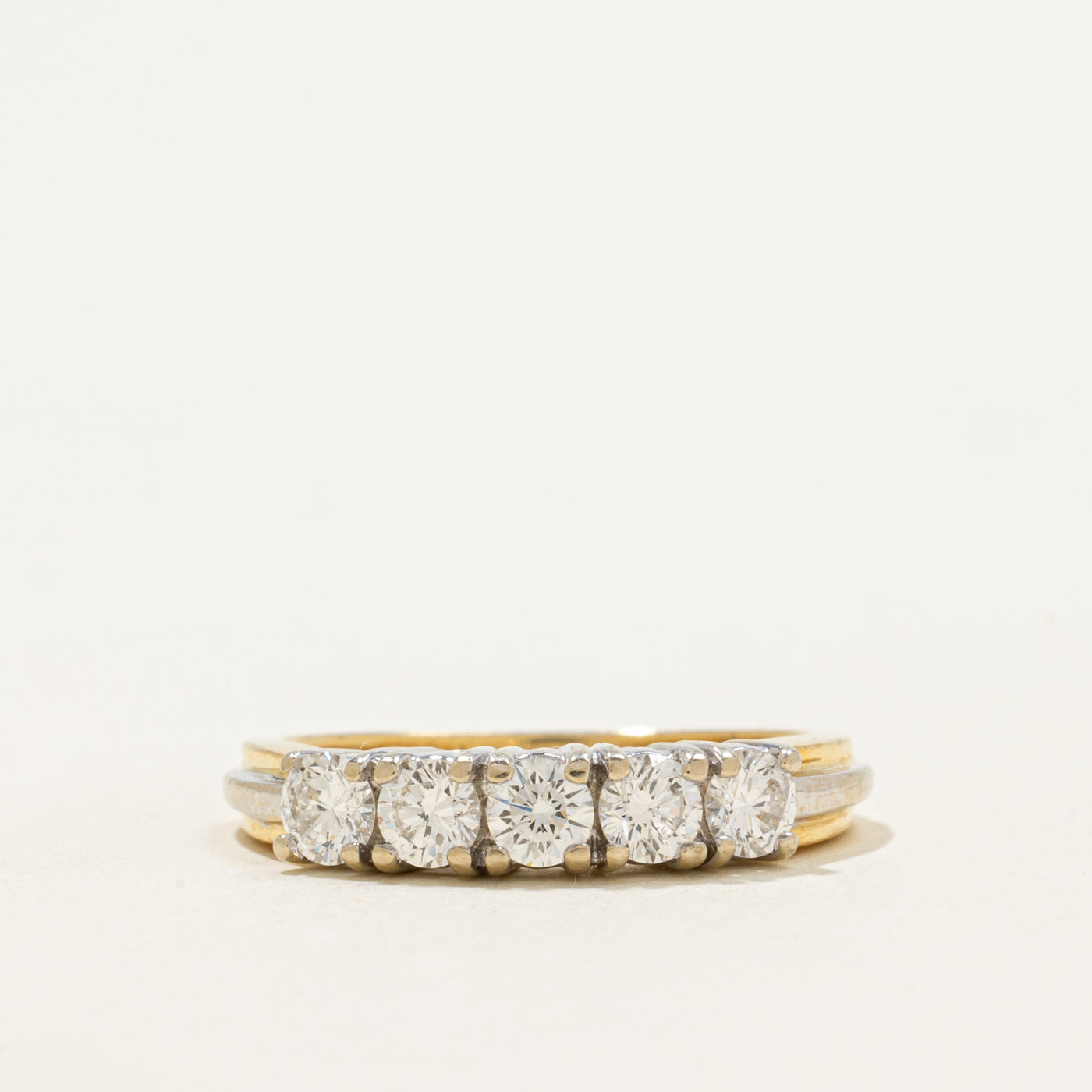‘Birks’ 18k Five Stone Diamond Ring | 0.15ct | SZ 7