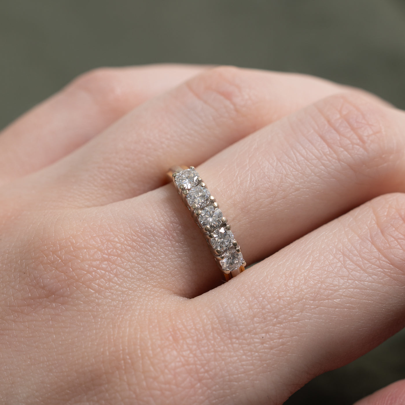 ‘Birks’ 18k Five Stone Diamond Ring | 0.15ct | SZ 7