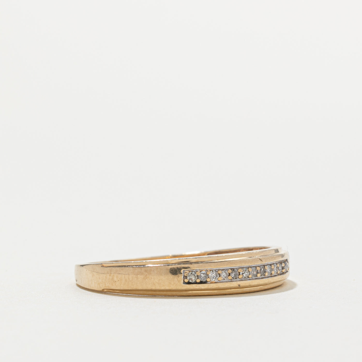 10k Semi Eternity Diamond Framed Band | SZ 13.25