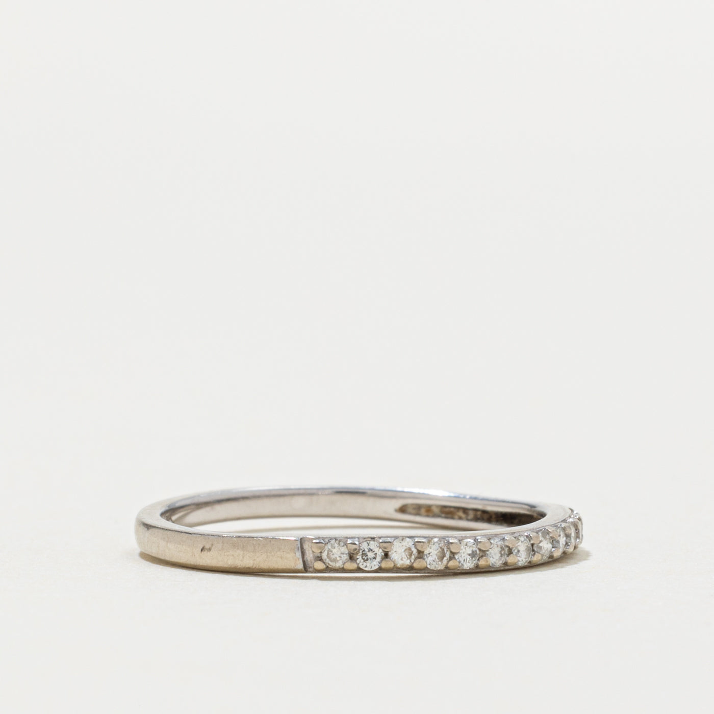 10k Semi Eternity Diamond Band | SZ 7