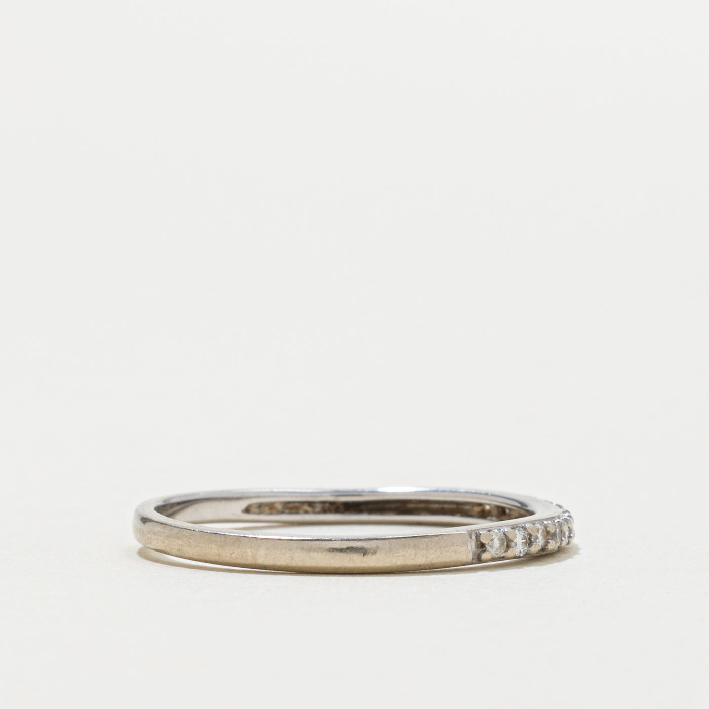 10k Semi Eternity Diamond Band | SZ 7