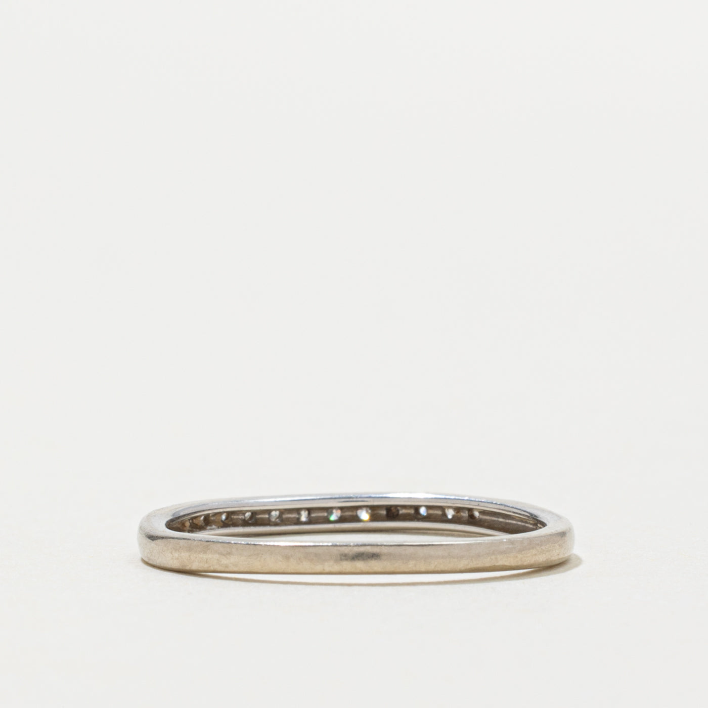 10k Semi Eternity Diamond Band | SZ 7