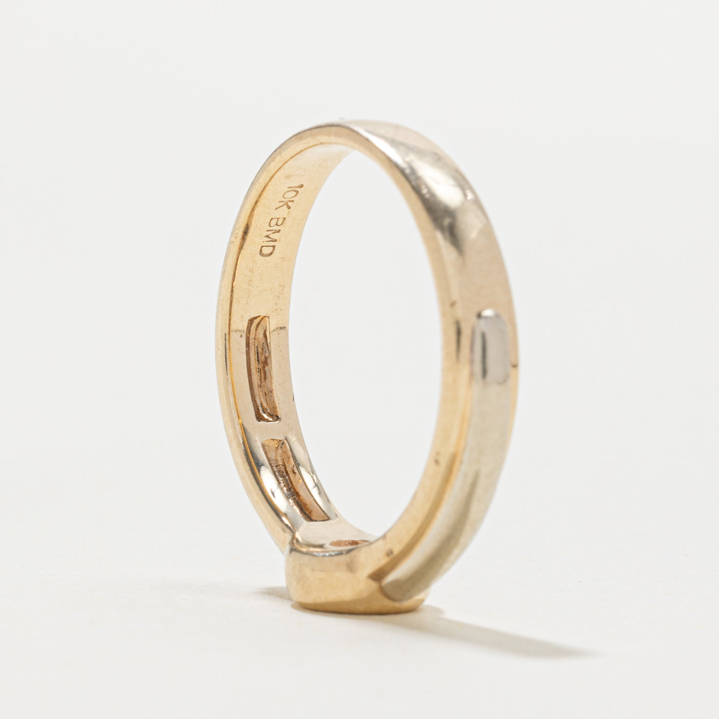 10k Two-Tone Gold Diamond Ring | SZ 8.25