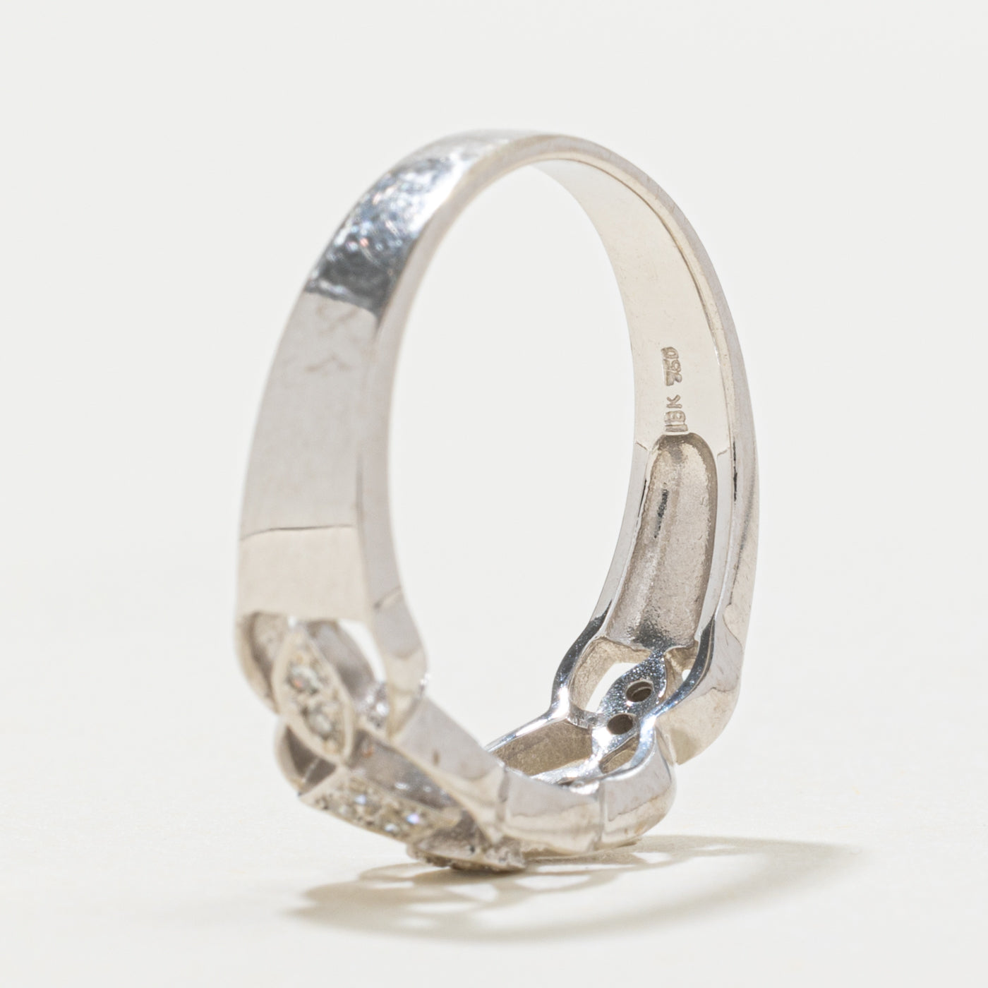 18k Diamond Openwork Geometric Ring | SZ 6.25