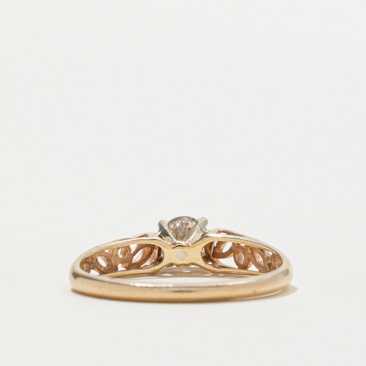 14k Diamond Floral Openwork Ring | 0.36ct SI1 H/I | SZ 6.5