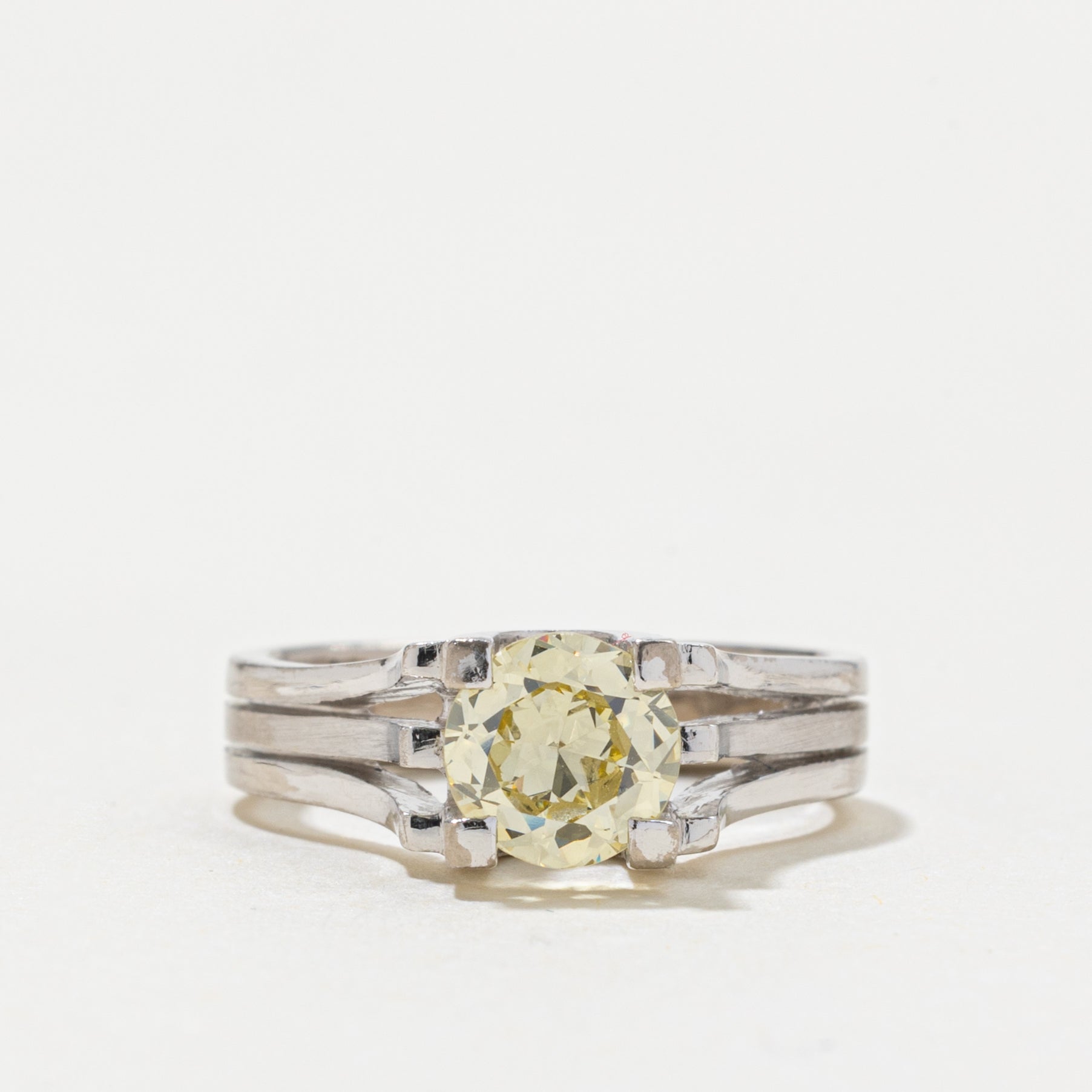 14k Old European Cut Diamond Ring | 0.87ctw VS2 M/N | SZ 2.5