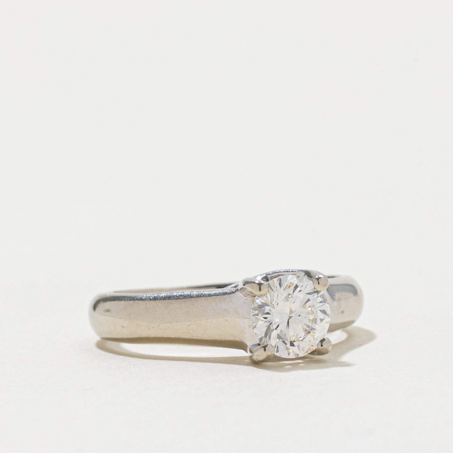 14k Round Brilliant Solitaire Diamond Ring | 0.71ct SI1 G/H | SZ 5.25