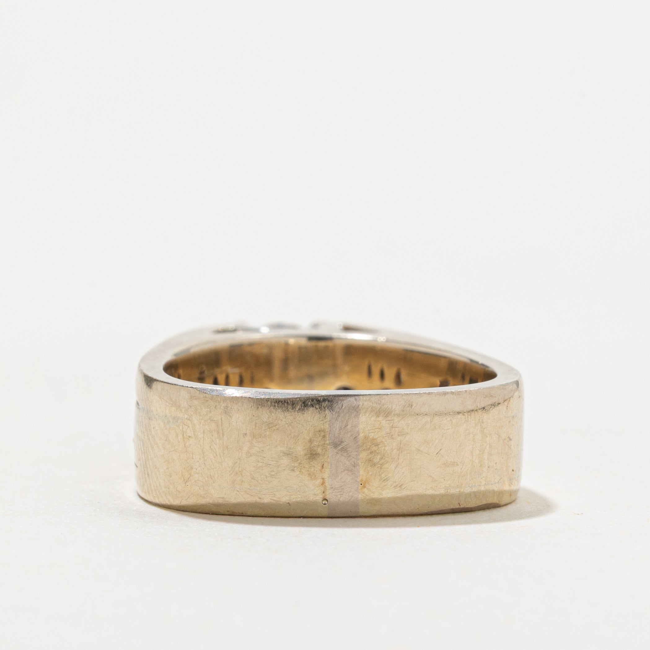 18k High Set Diamond Euro Shank Ring | 0.60ct VS1 I, 0.40ctw | SZ 5.75