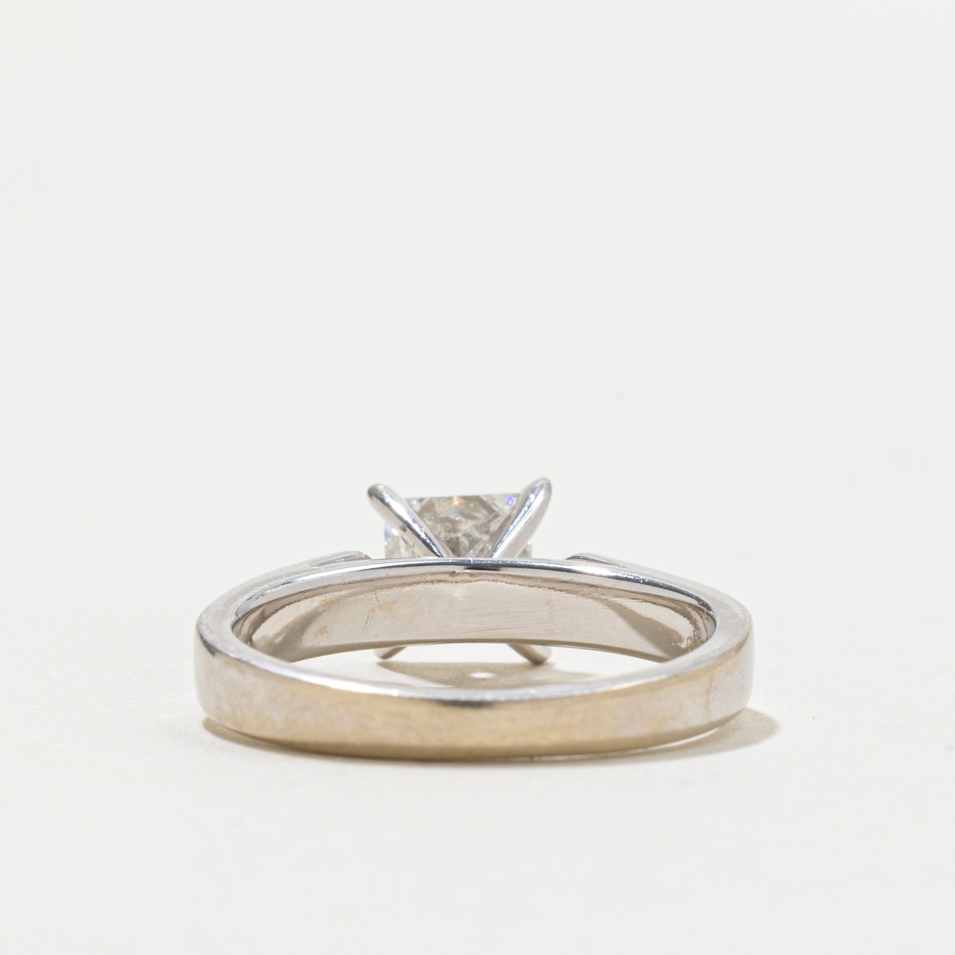 14k Solitaire Princess Cut Diamond Ring | 1.01ct I2 I | SZ 5.75