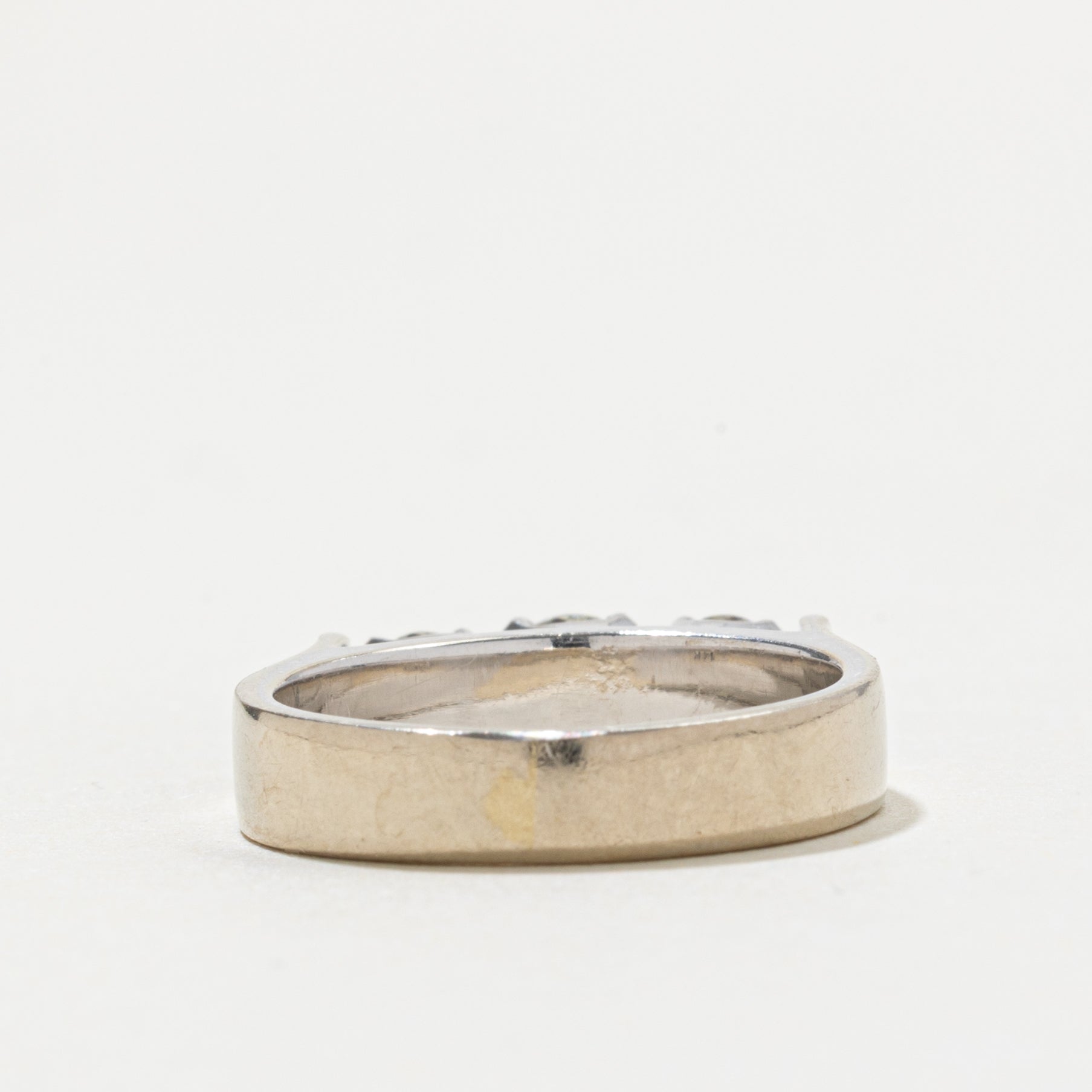 14k Three Stone Old European Diamond Ring | 0.28ct 0.39ctw | SZ 5.75