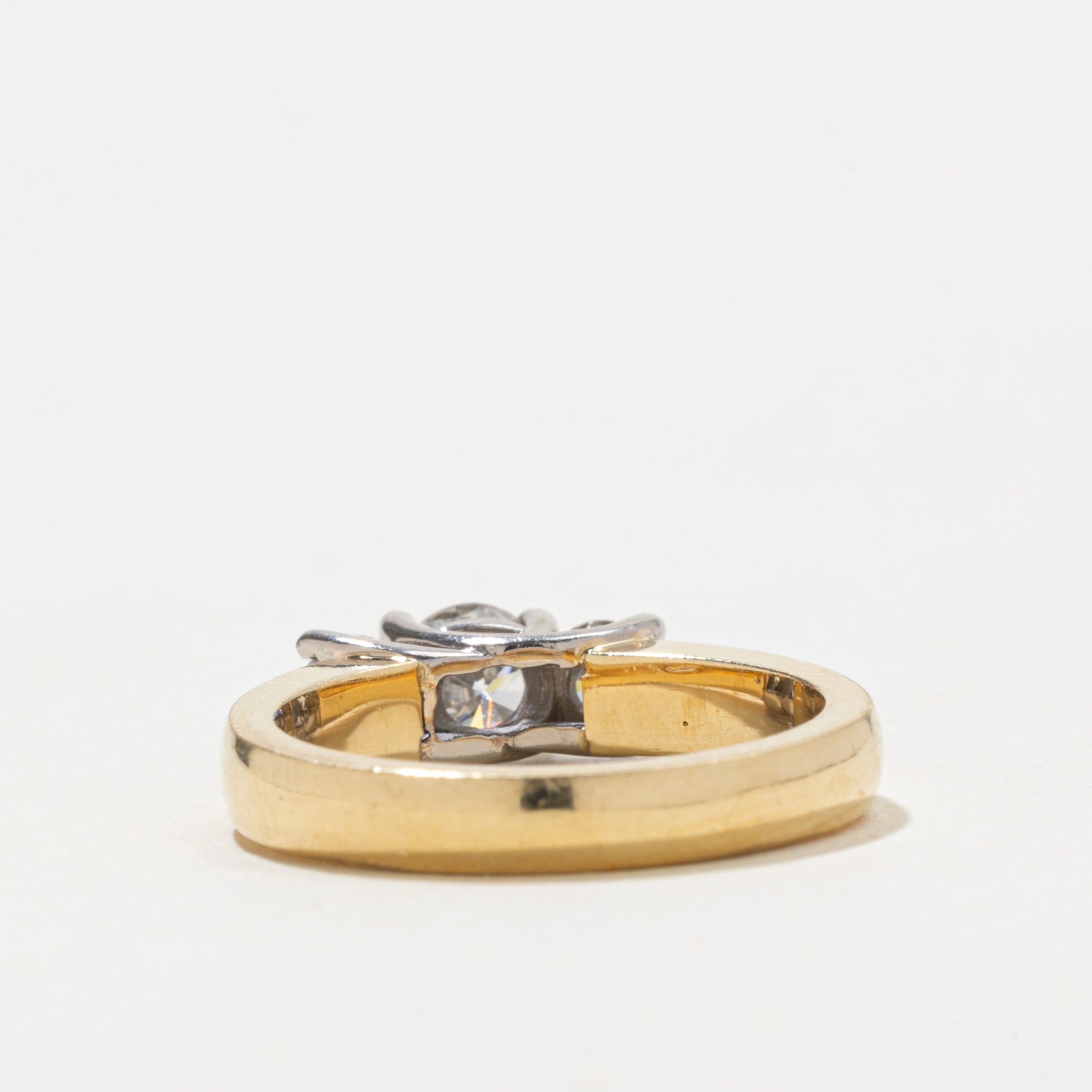 18k Three Stone Diamond Ring | 0.48ct SI1 F/G, 0.42ctw | SZ 6.5