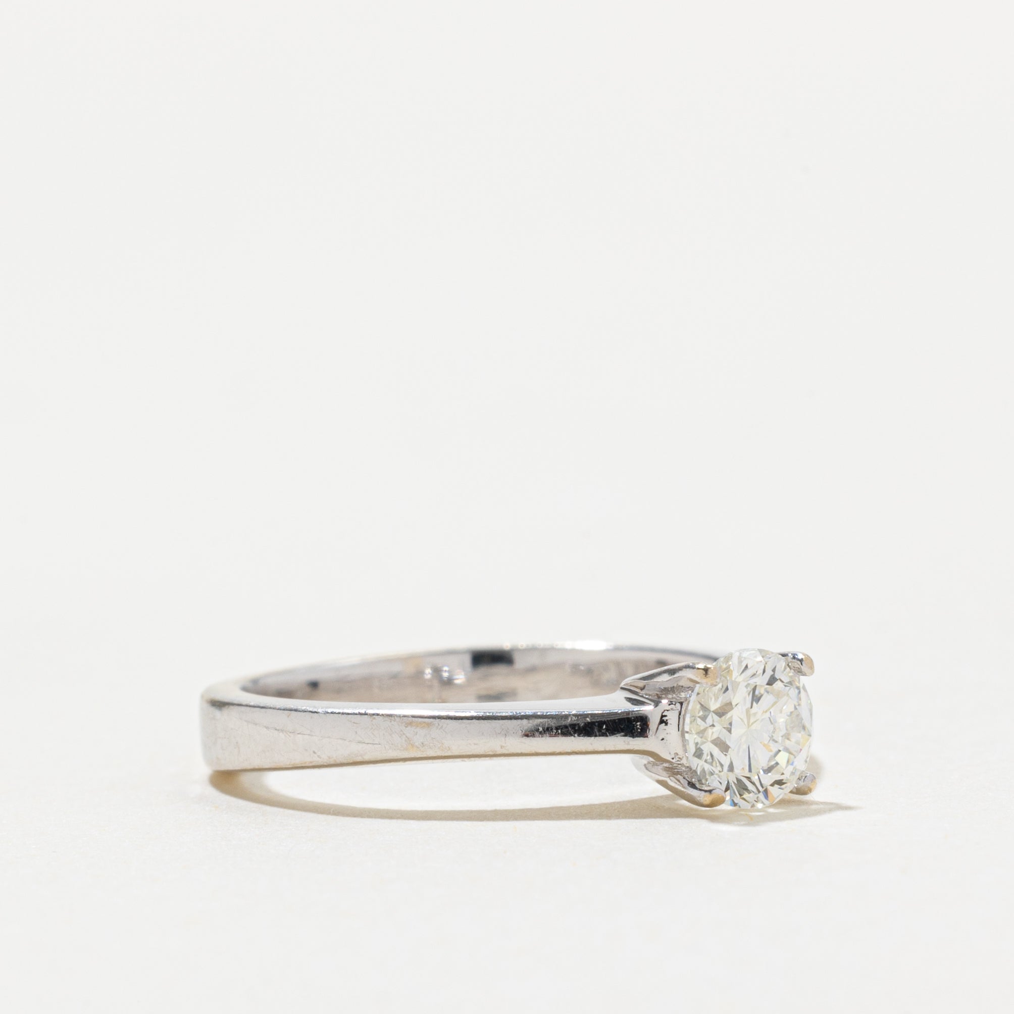 14k Solitaire Round Brilliant Diamond Ring | 0.46ct VVS2/VS1 G/H | SZ 5.5