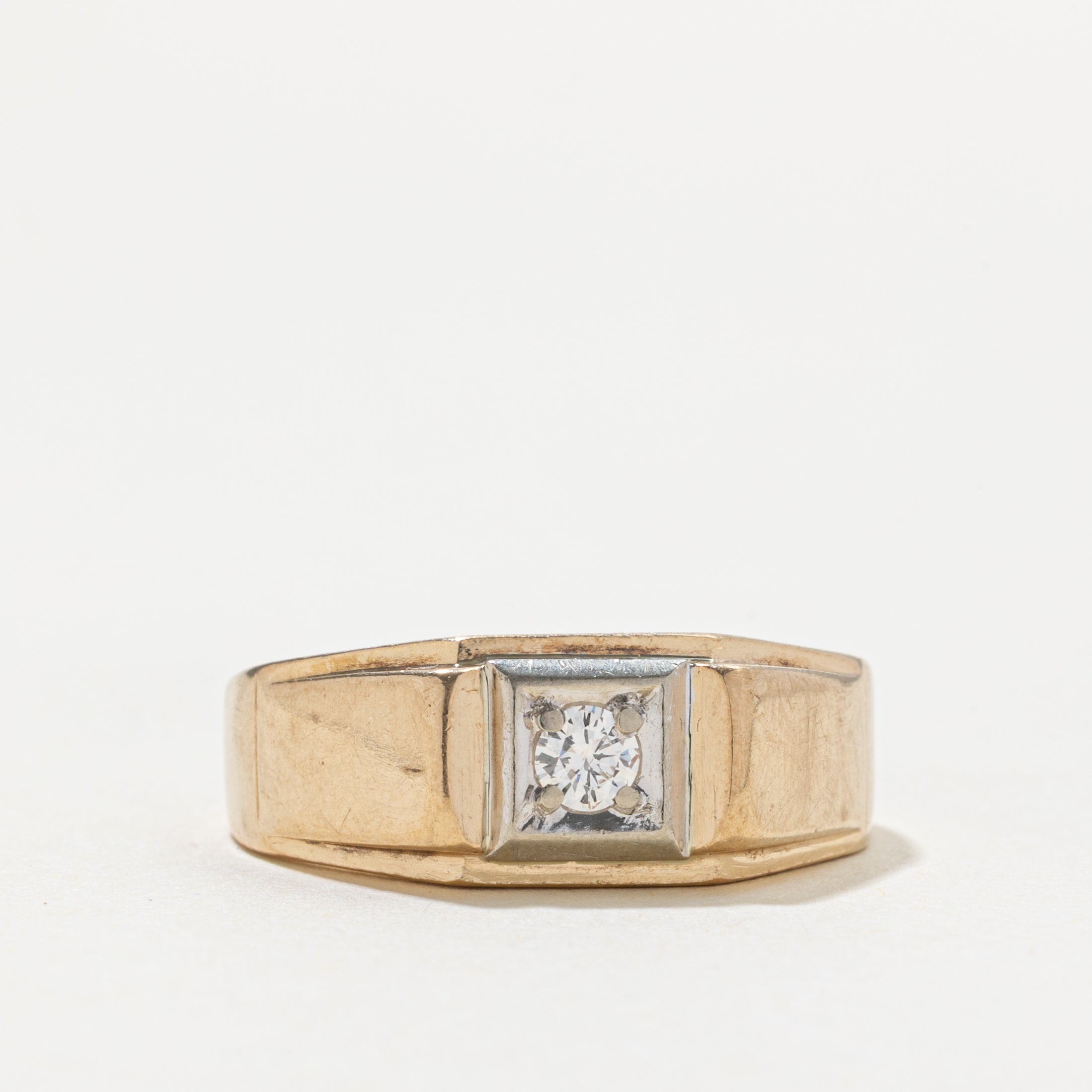 10k Illusion Set Diamond Ring | 0.16ctw | SZ 9.25