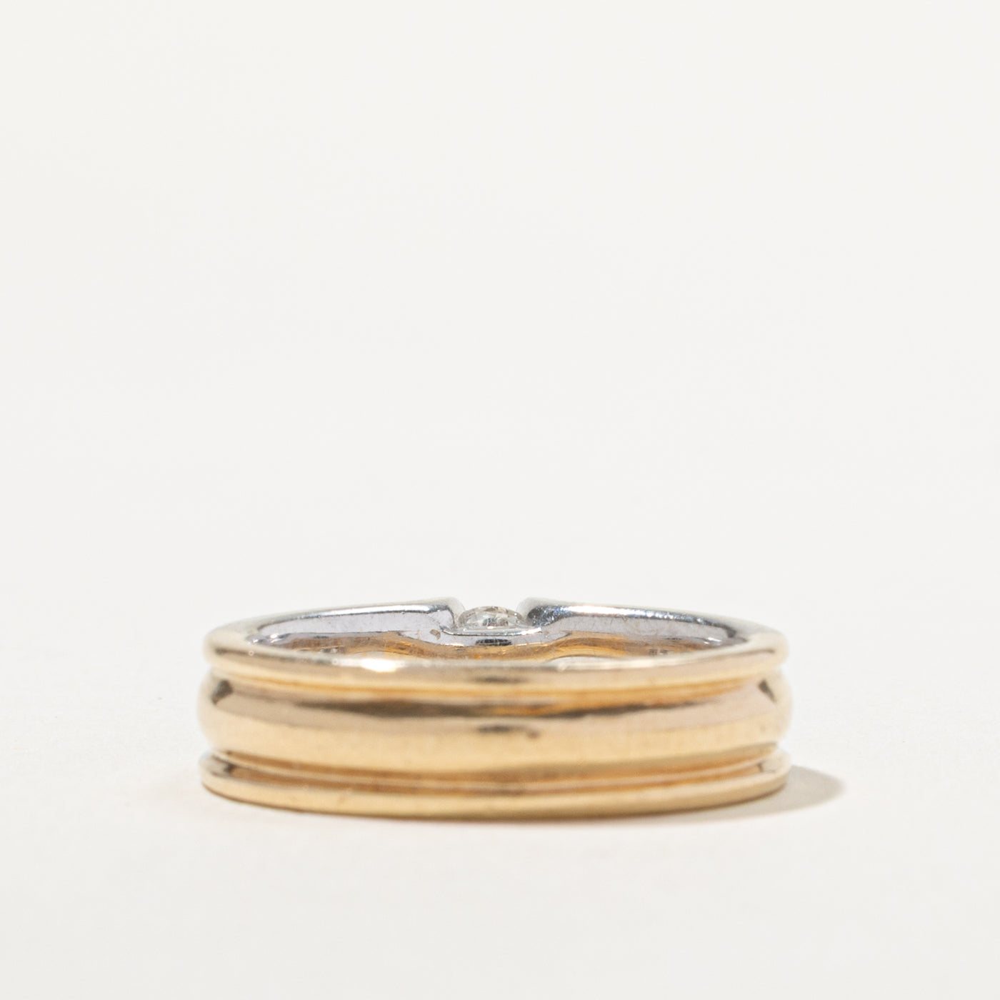 14k Diamond Channel Set Accented Ring | 0.26ct SI1 G/H, 0.24ctw | SZ 6.25