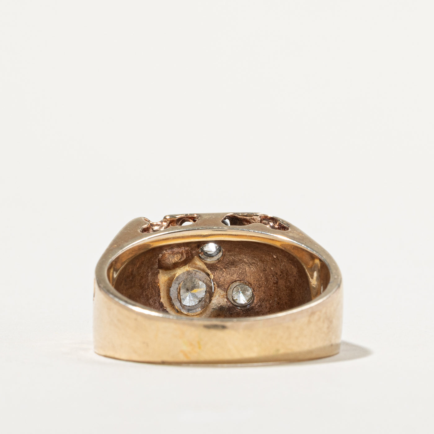 10k Diamond Nuggety Cocktail Ring | 0.75ctw | SZ 12
