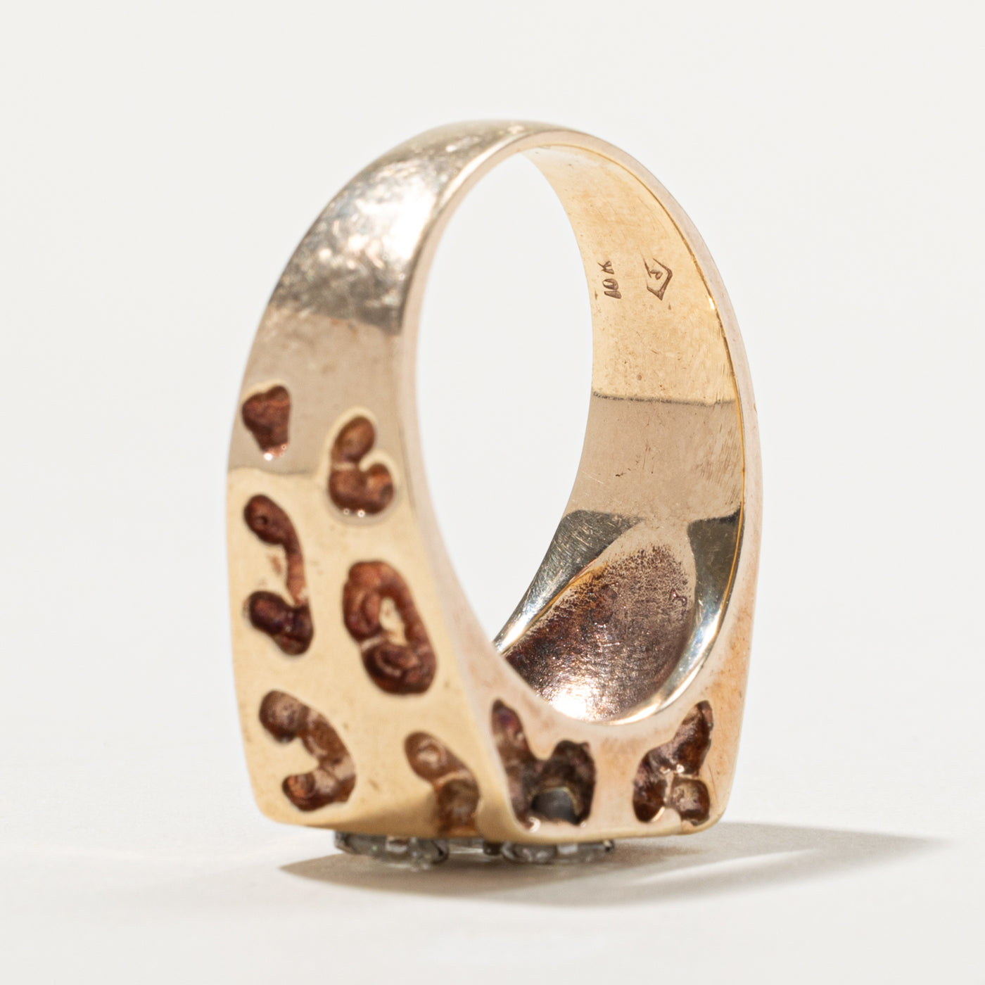 10k Diamond Nuggety Cocktail Ring | 0.75ctw | SZ 12