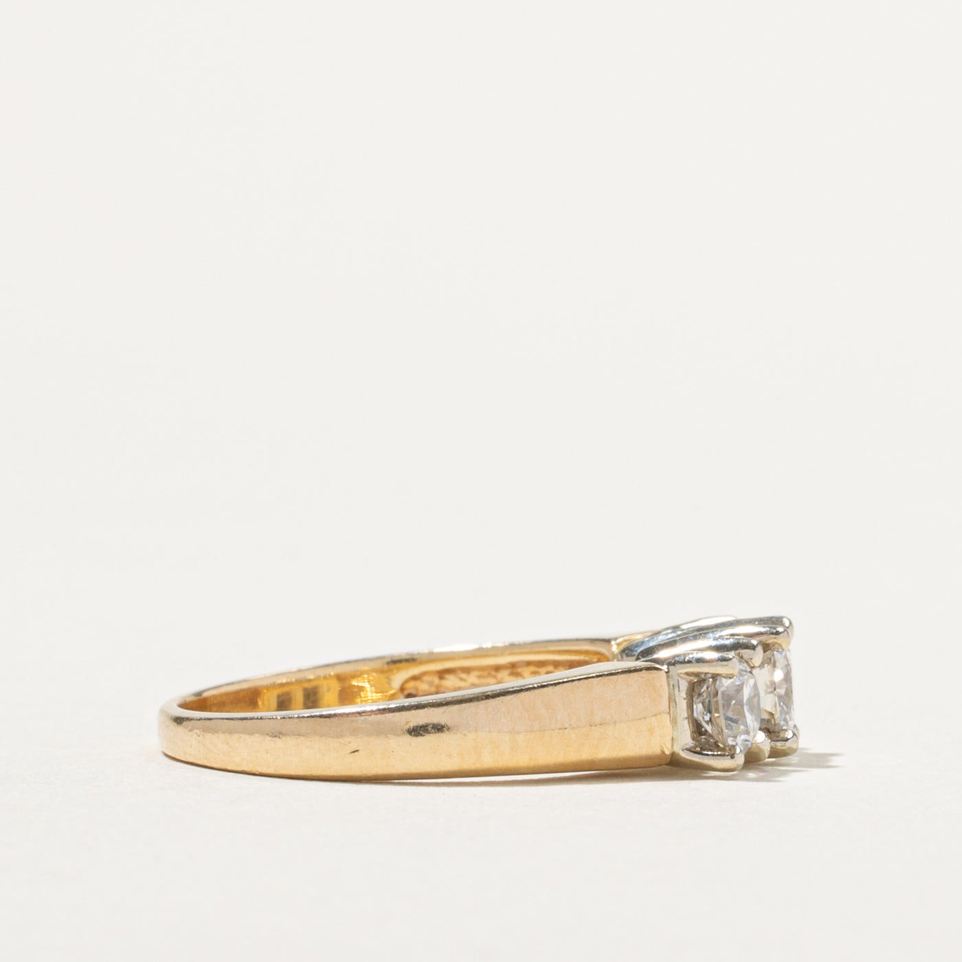 14k Three Stone Diamond Ring | 0.55ctw | SZ 6.75
