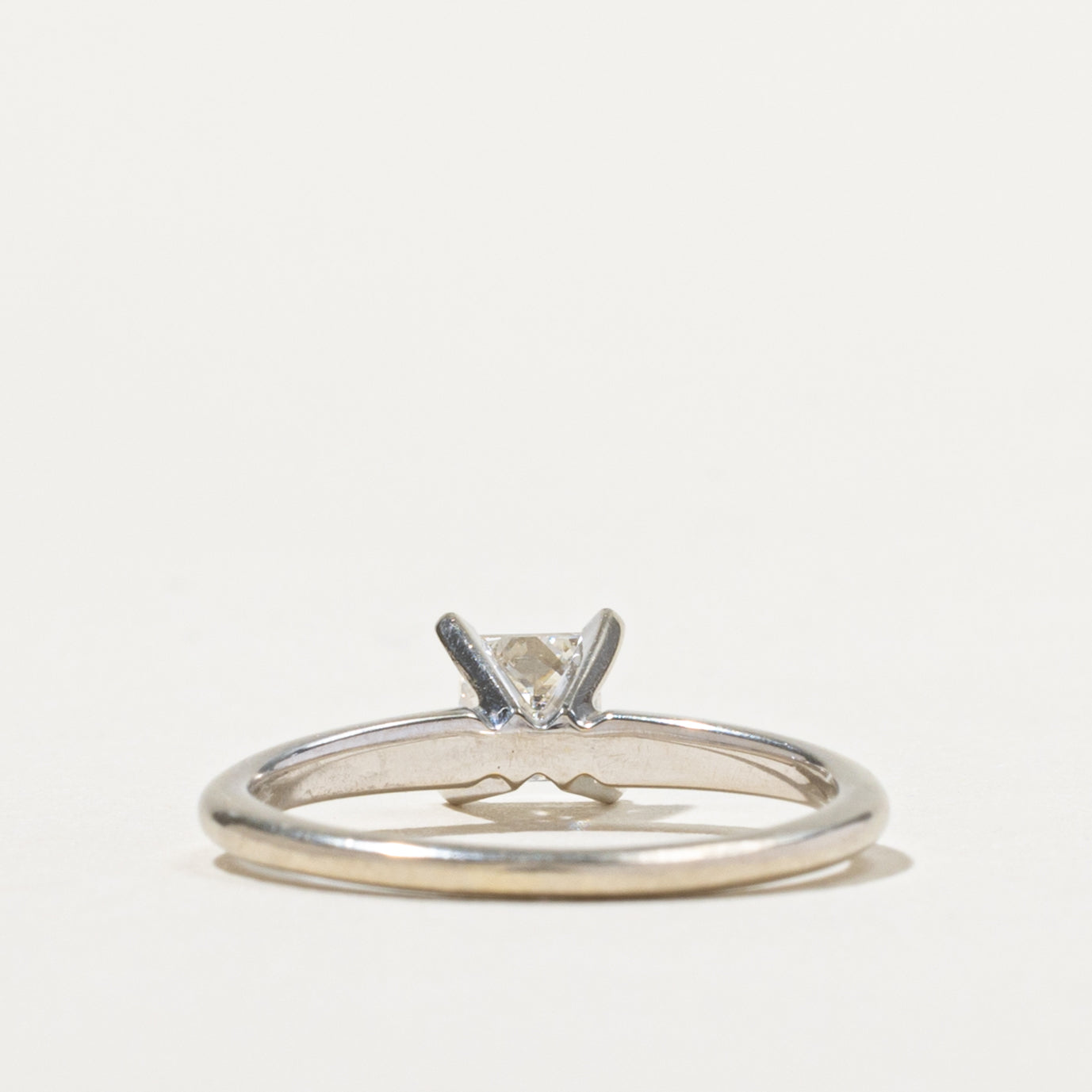 14k Princess Cut Solitaire Diamond Ring | 0.55ct I2 I/J | SZ 5.75